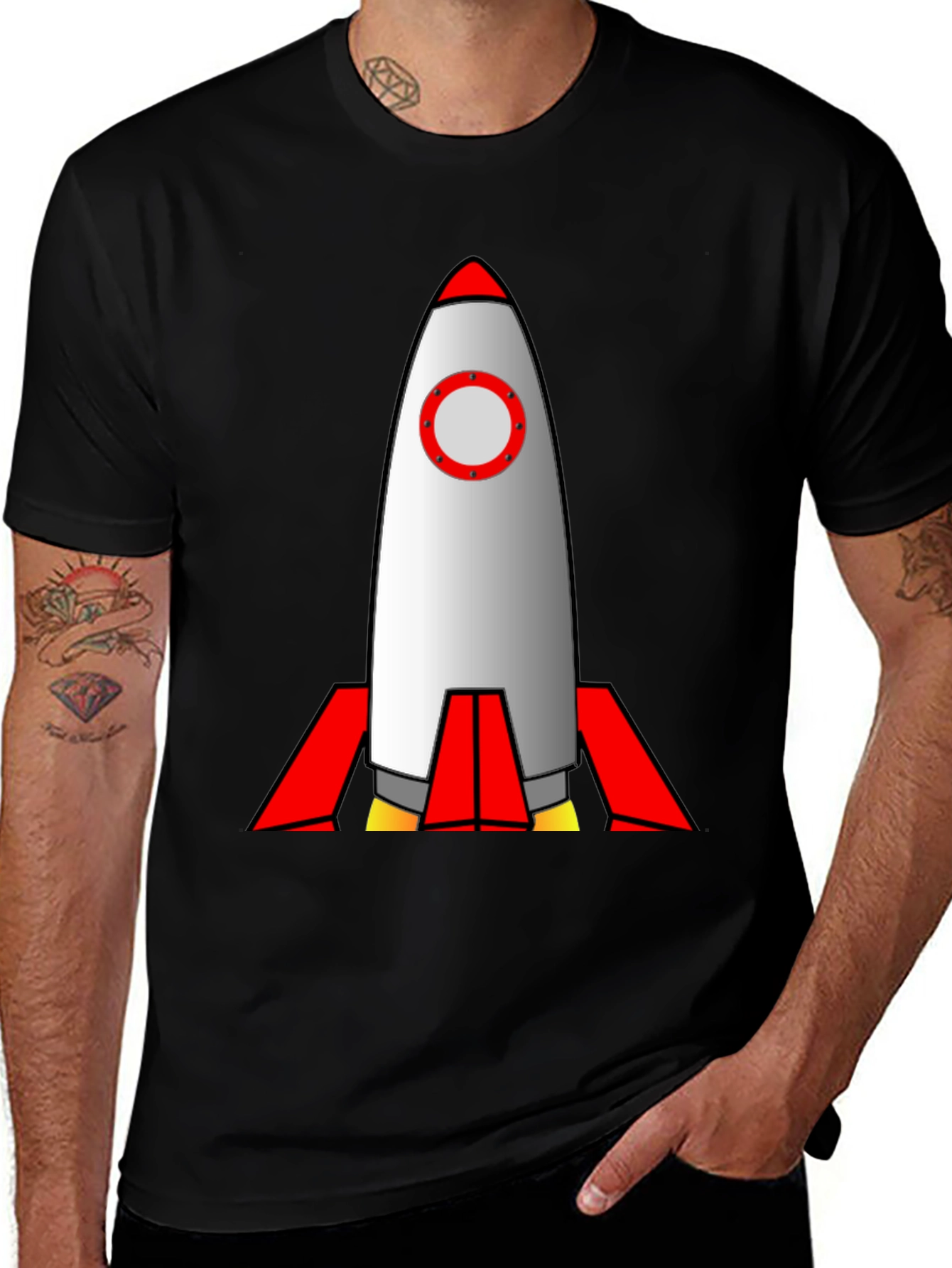 Rocket Graphic Tee - Blast Off in Style!