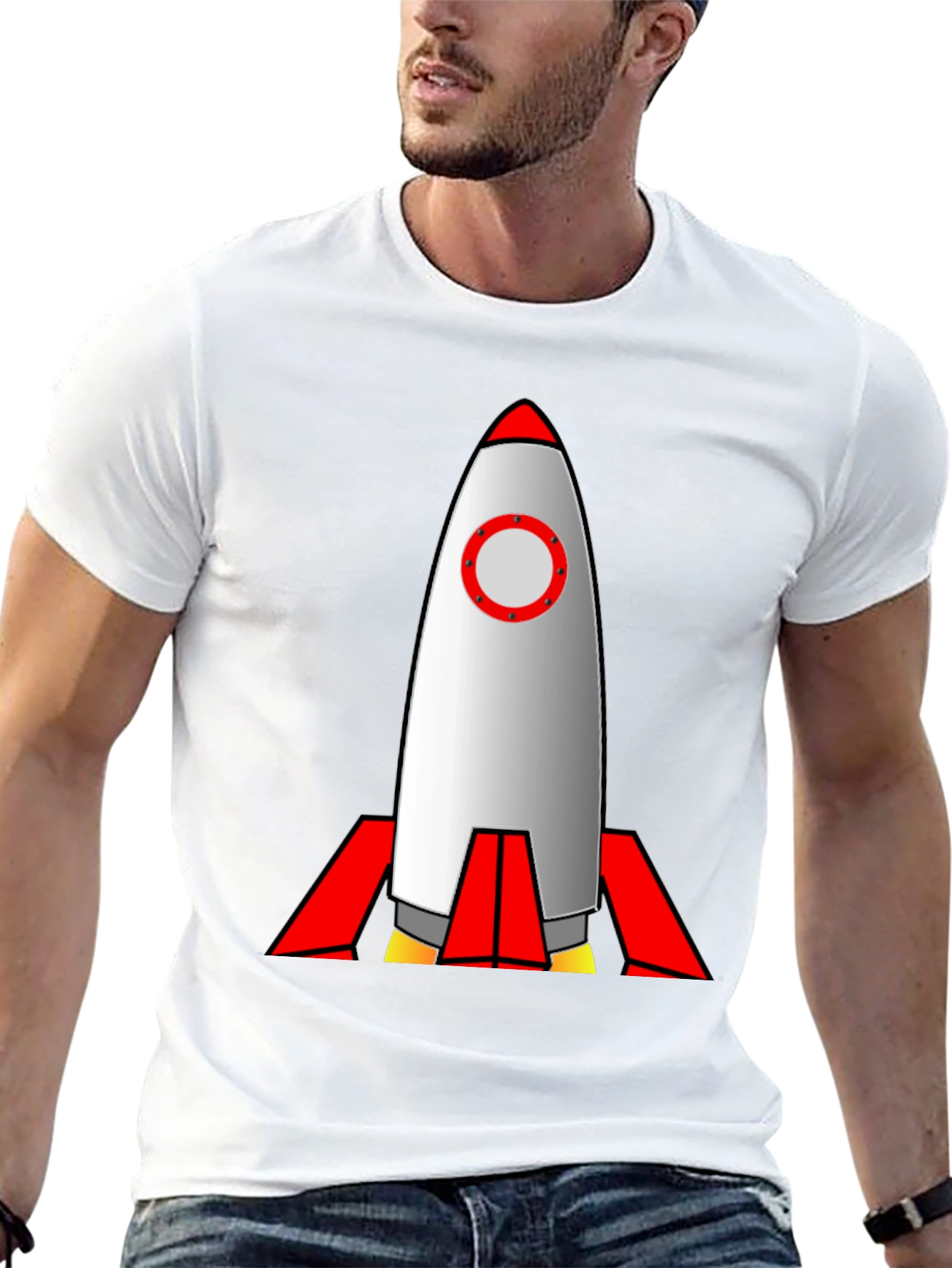 Rocket Graphic Tee - Blast Off in Style!