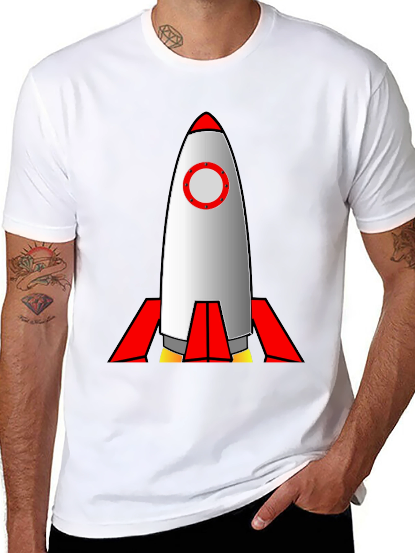 Rocket Graphic Tee - Blast Off in Style!