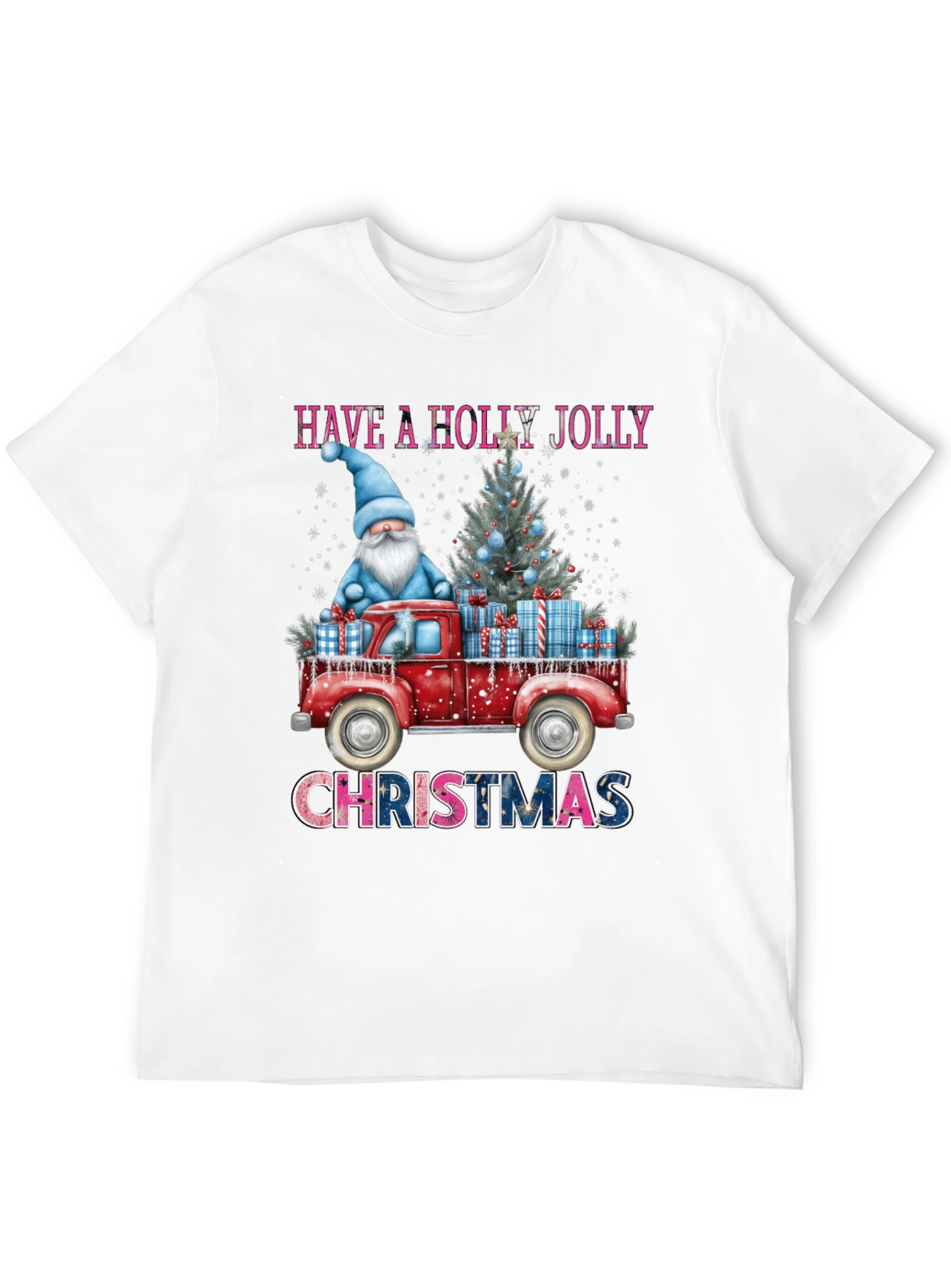 Holly Jolly Christmas T-Shirt - Gnome Truck