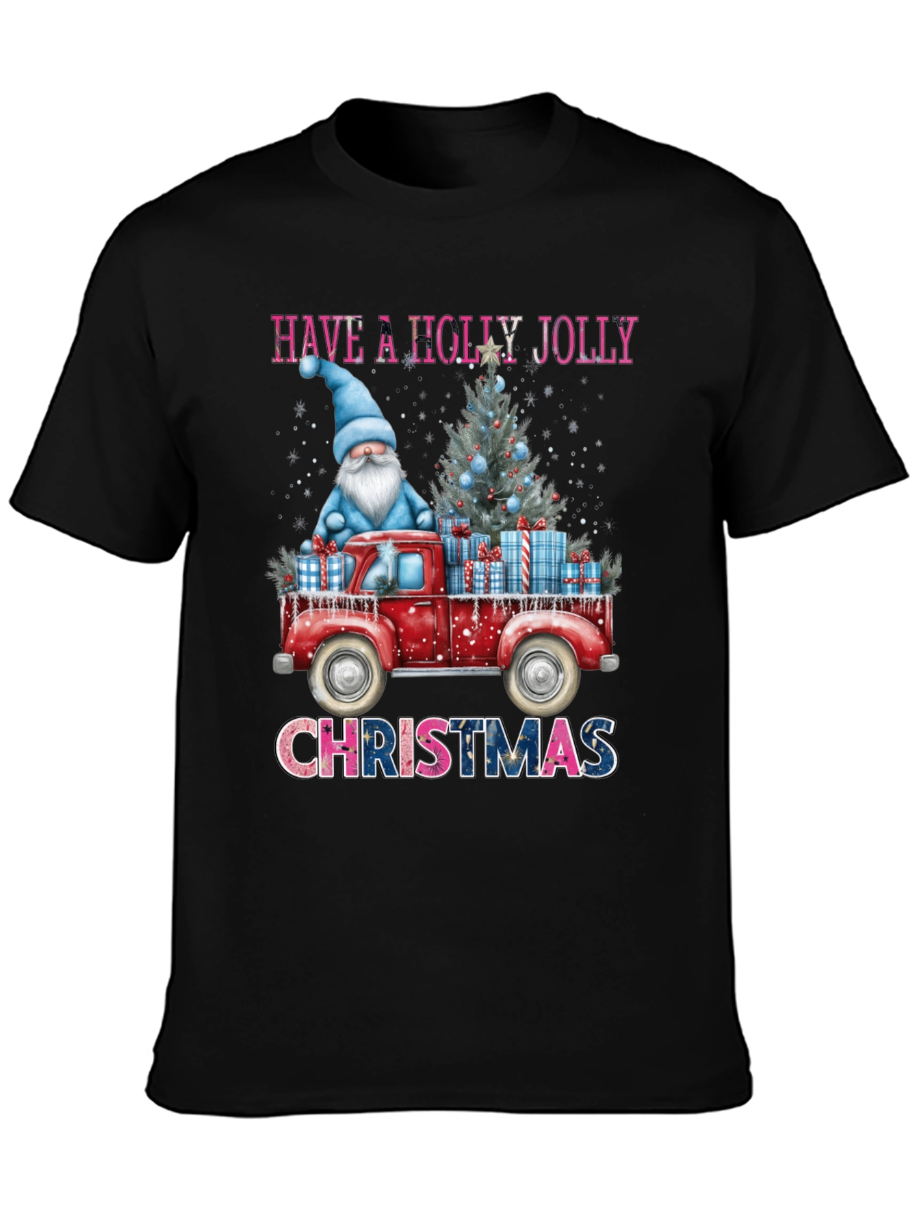 Holly Jolly Christmas T-Shirt - Gnome Truck