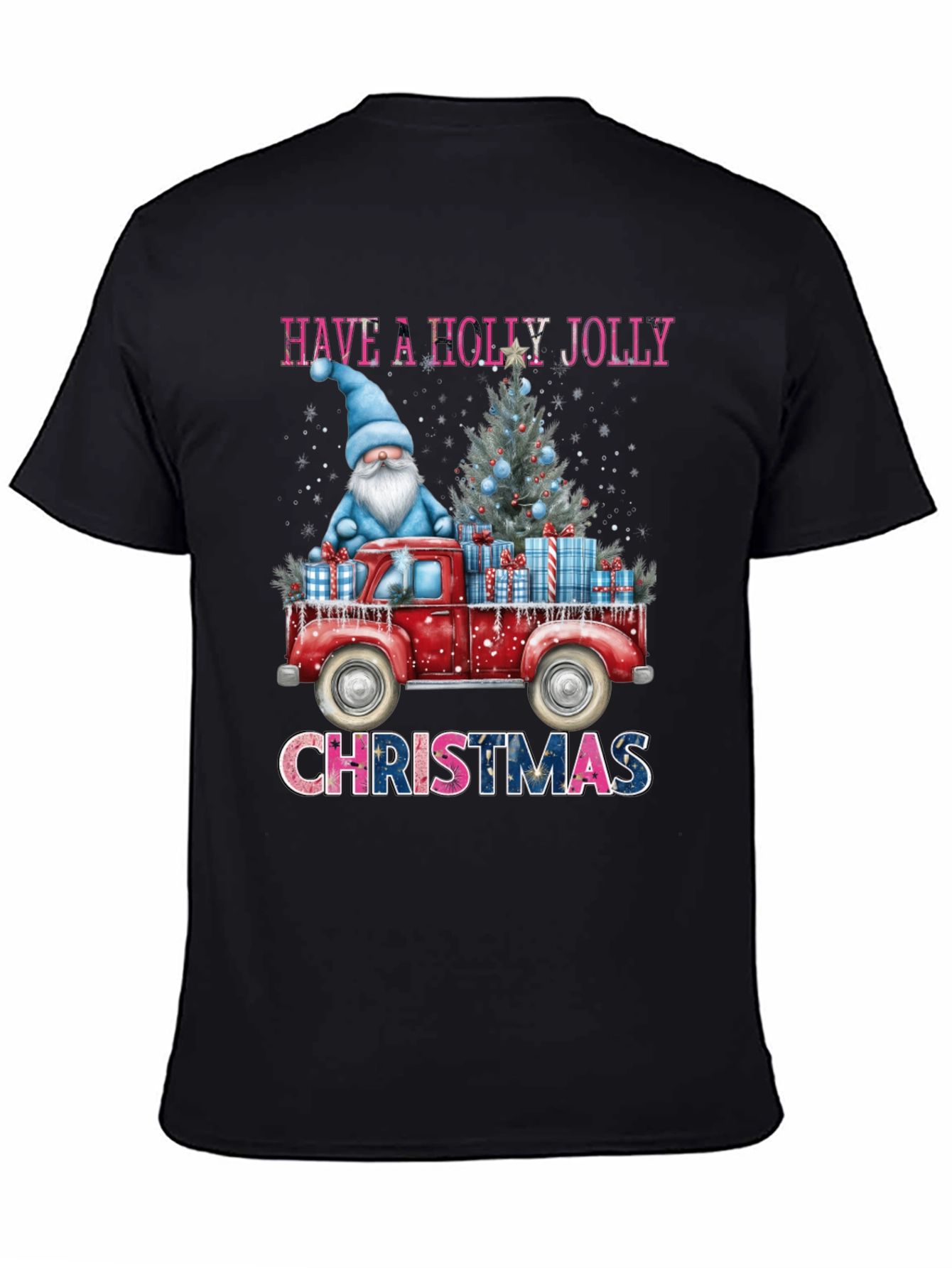 Holly Jolly Christmas T-Shirt - Gnome Truck