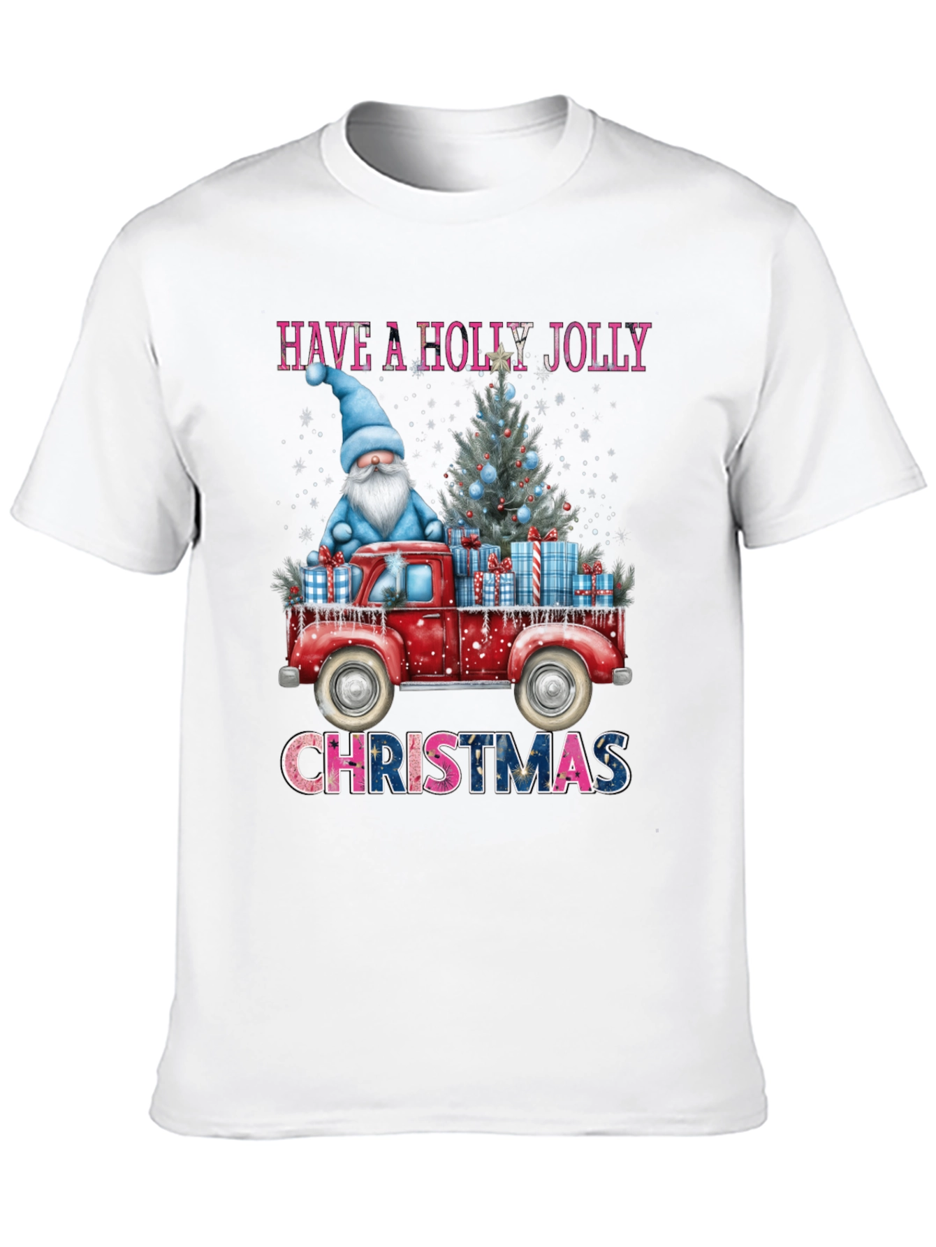 Holly Jolly Christmas T-Shirt - Gnome Truck
