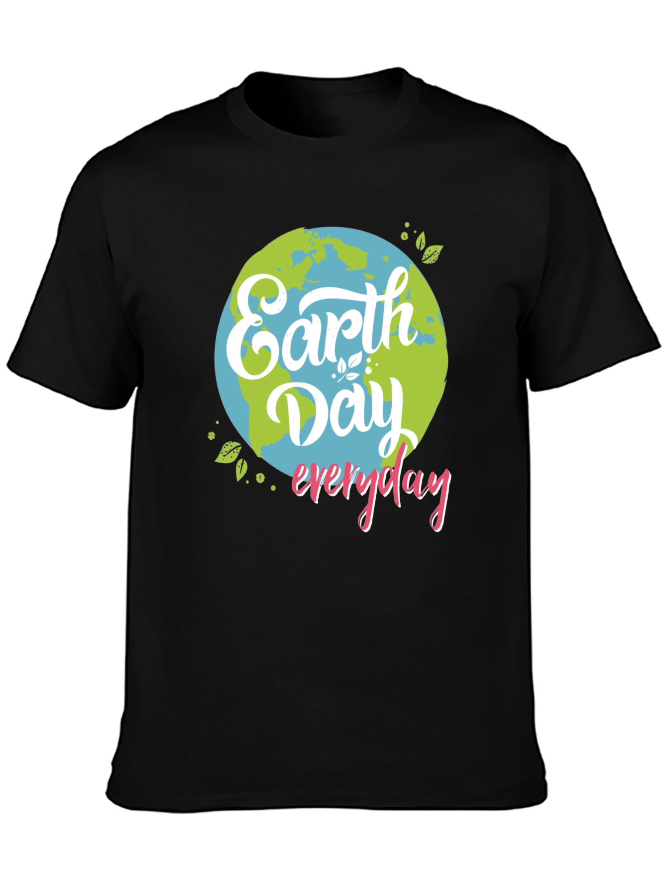 Earth Day Everyday Graphic Tee - Black