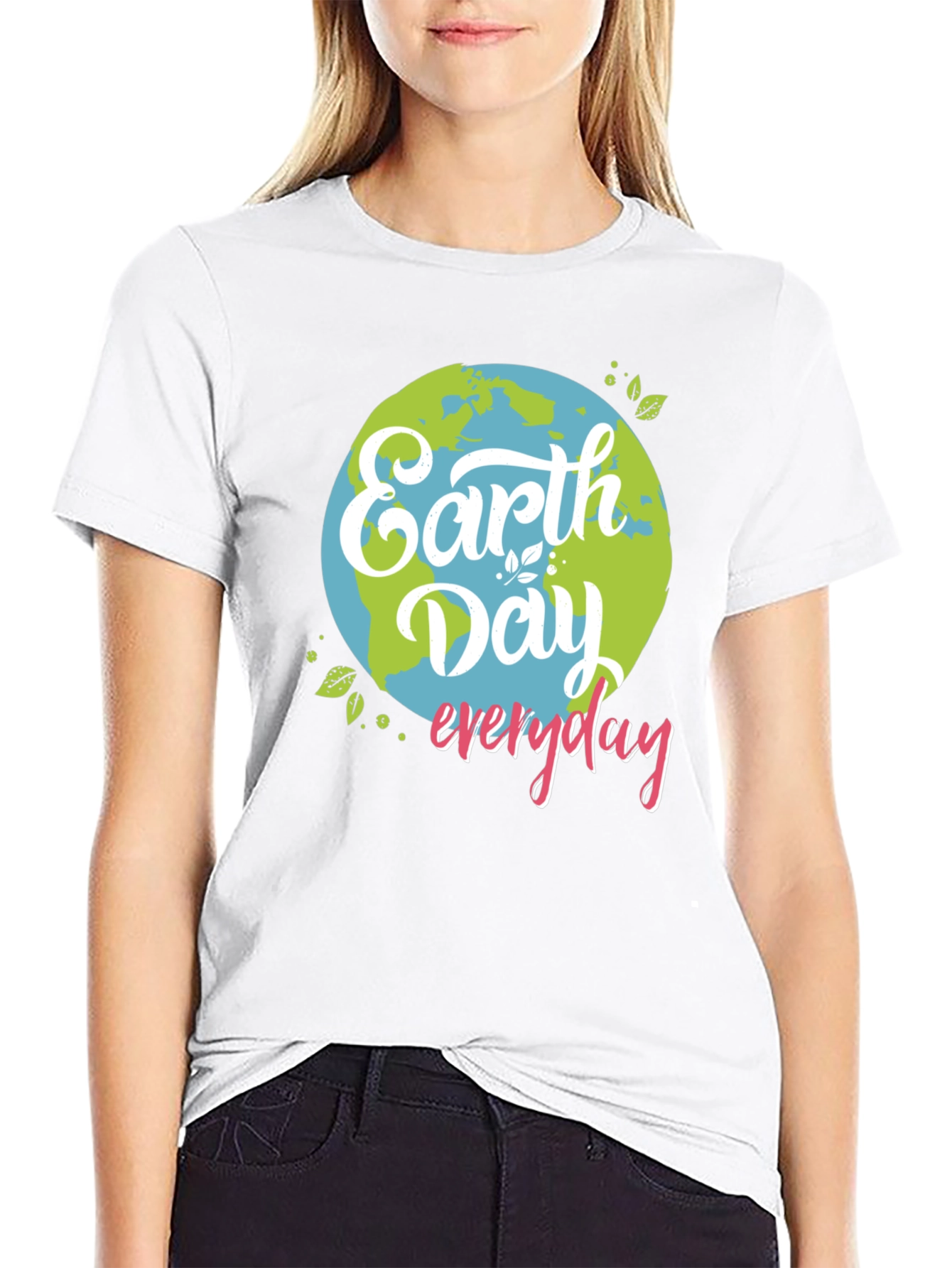 Earth Day Everyday Graphic Tee - Black