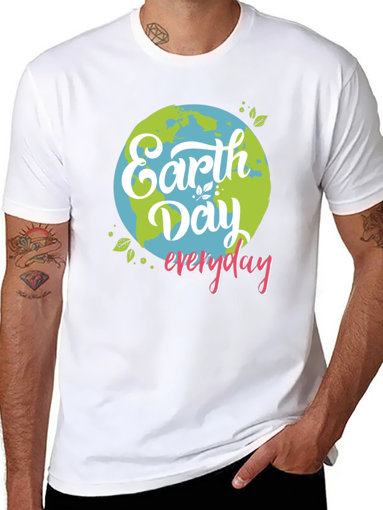 Earth Day Everyday Graphic Tee - Black