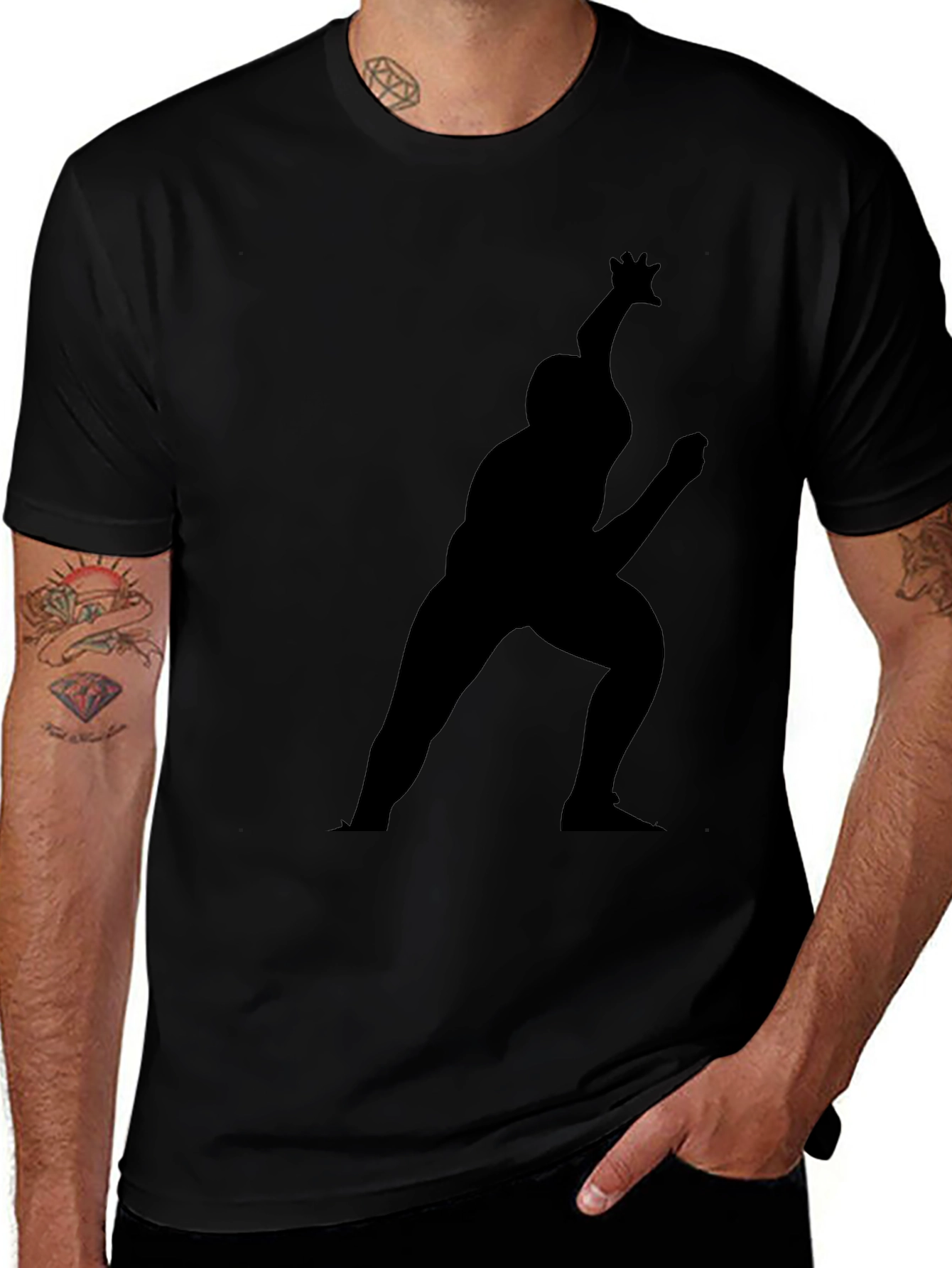 Silhouette Graphic Print Tee - Modern Style