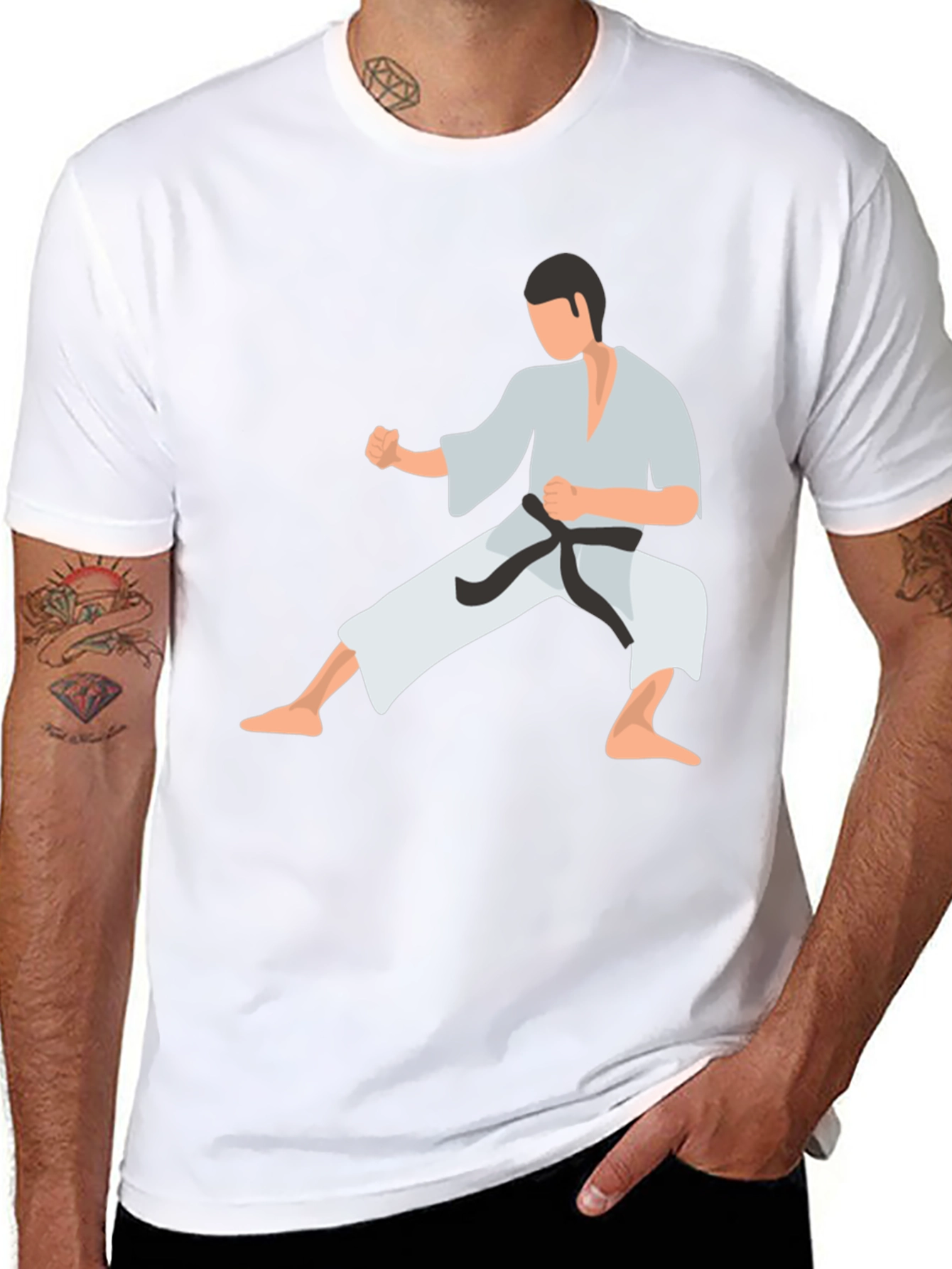 Karate Graphic Tee - Black Martial Arts Shirt