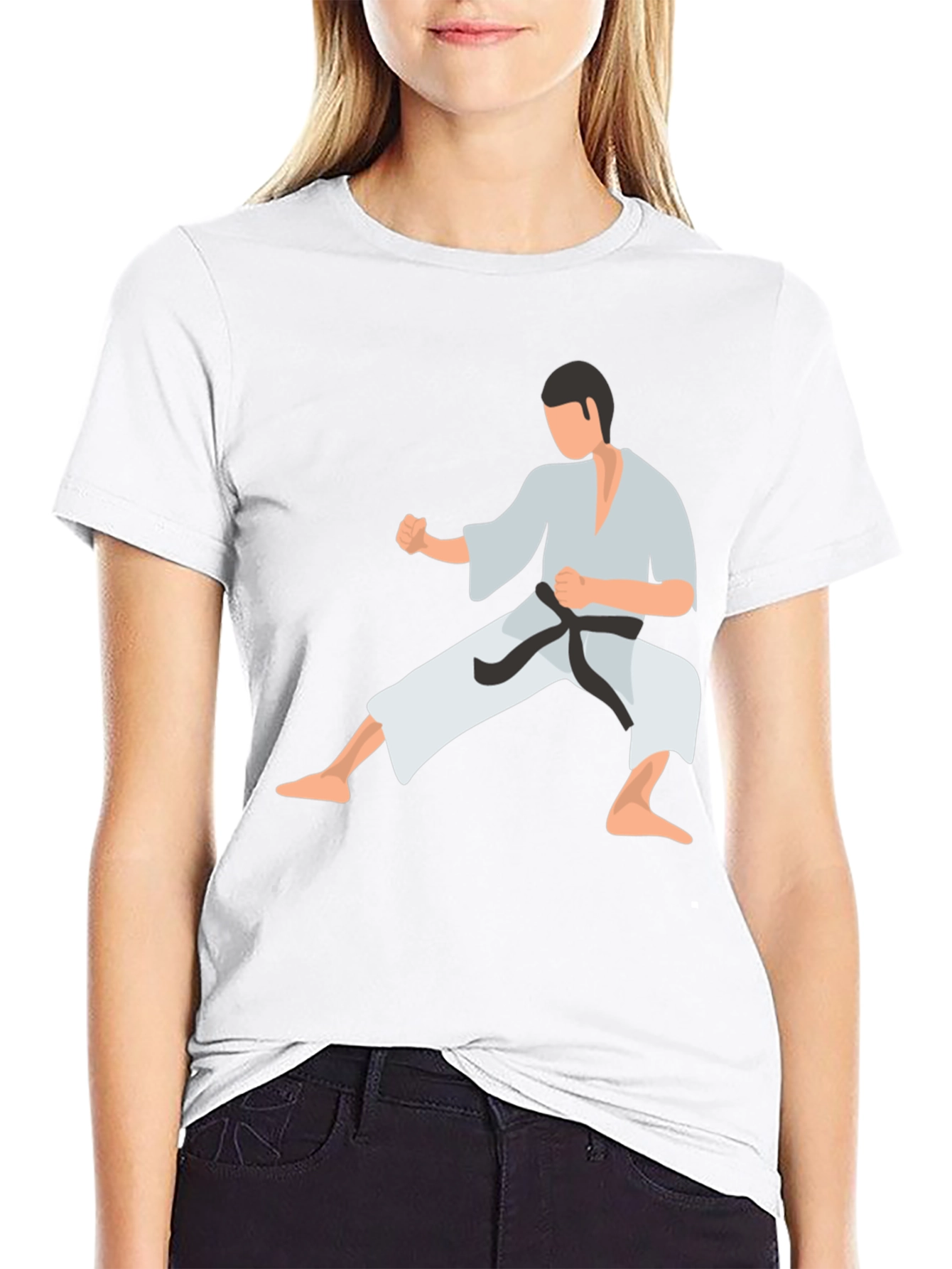 Karate Graphic Tee - Black Martial Arts Shirt