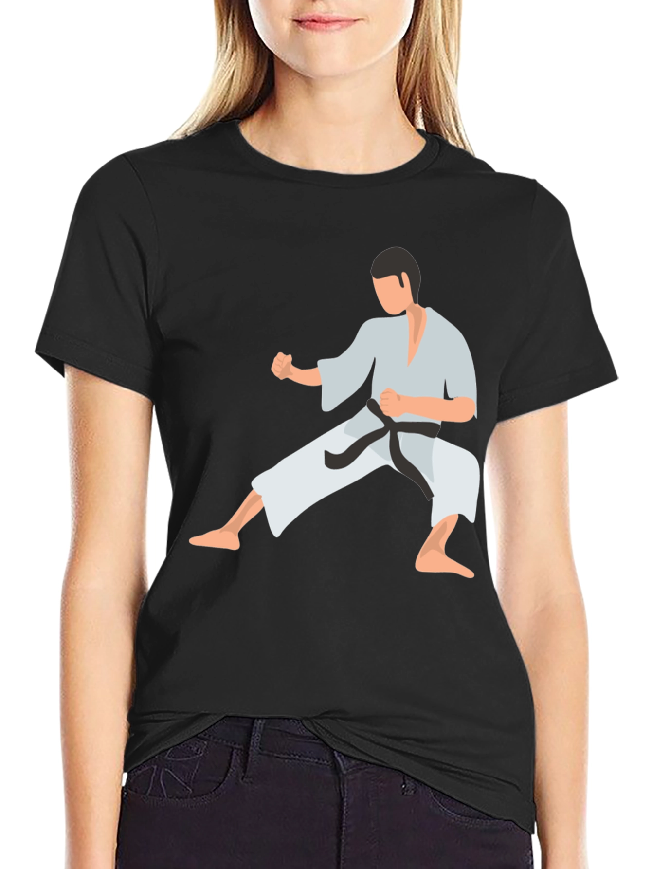 Karate Graphic Tee - Black Martial Arts Shirt