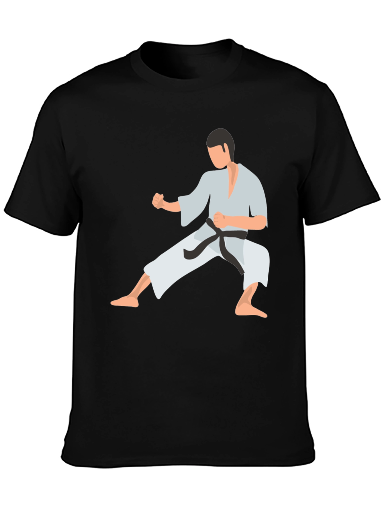 Karate Graphic Tee - Black Martial Arts Shirt