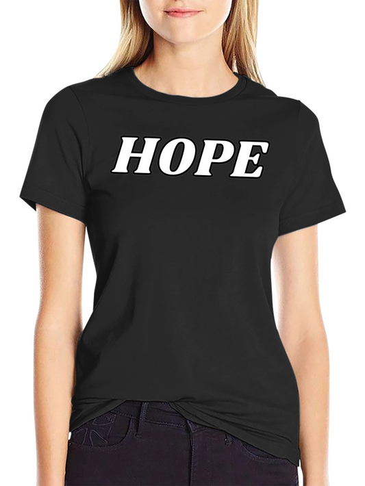 HOPE T-Shirt - Classic Black Cotton Blend Tee