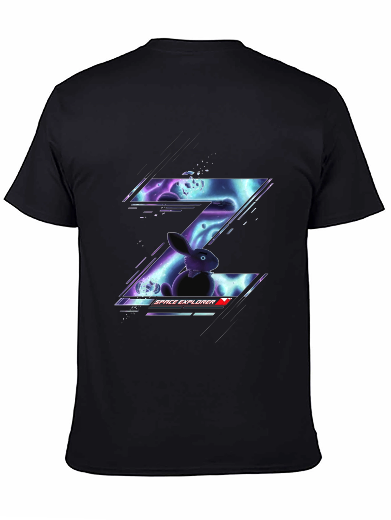 Space Explorer Rabbit Graphic Tee - Cool Design!