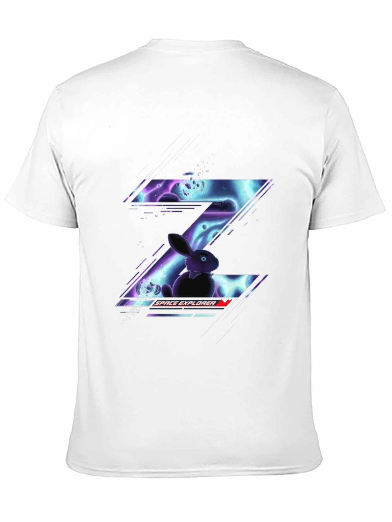 Space Explorer Rabbit Graphic Tee - Cool Design!