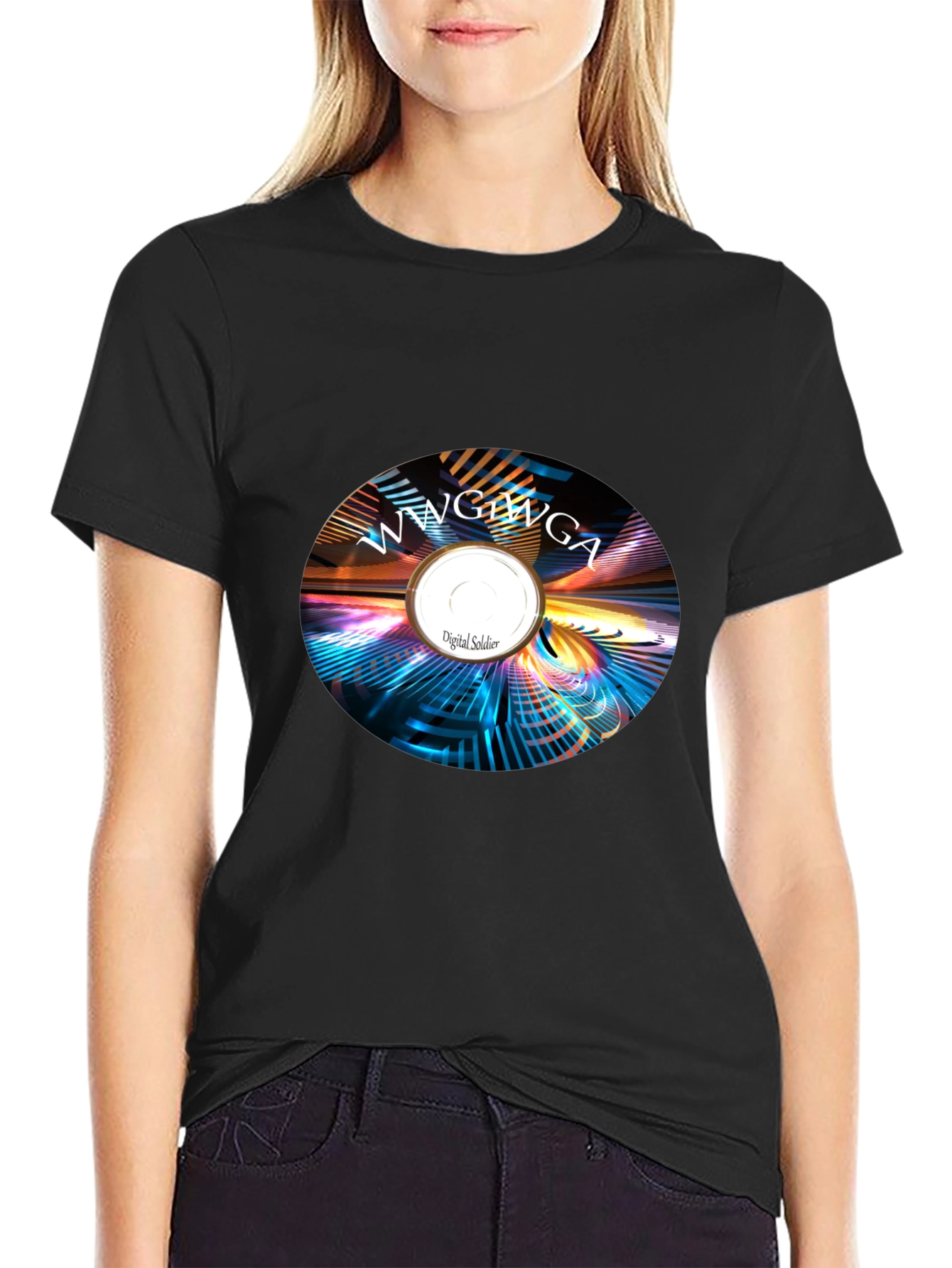 Abstract Digital Soldier Graphic Tee