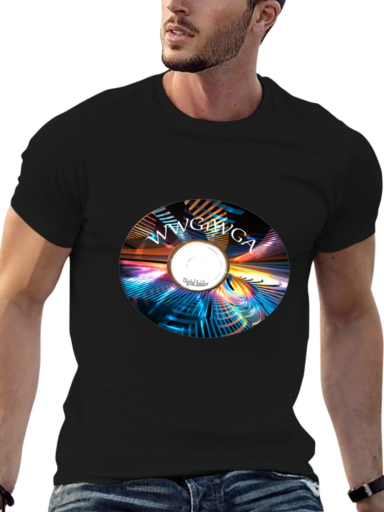 Abstract Digital Soldier Graphic Tee
