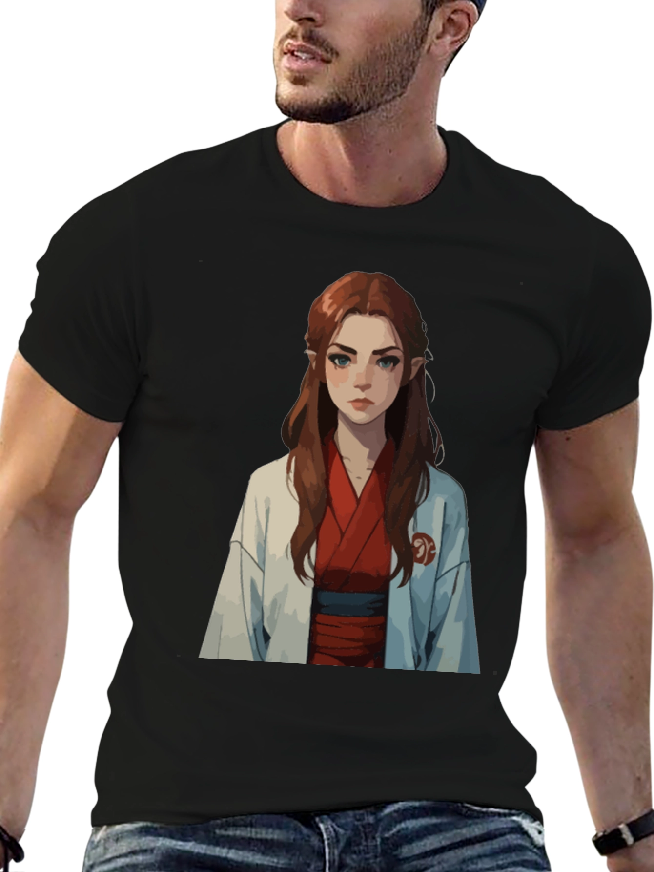 Anime Girl Graphic Tee - Unique Design
