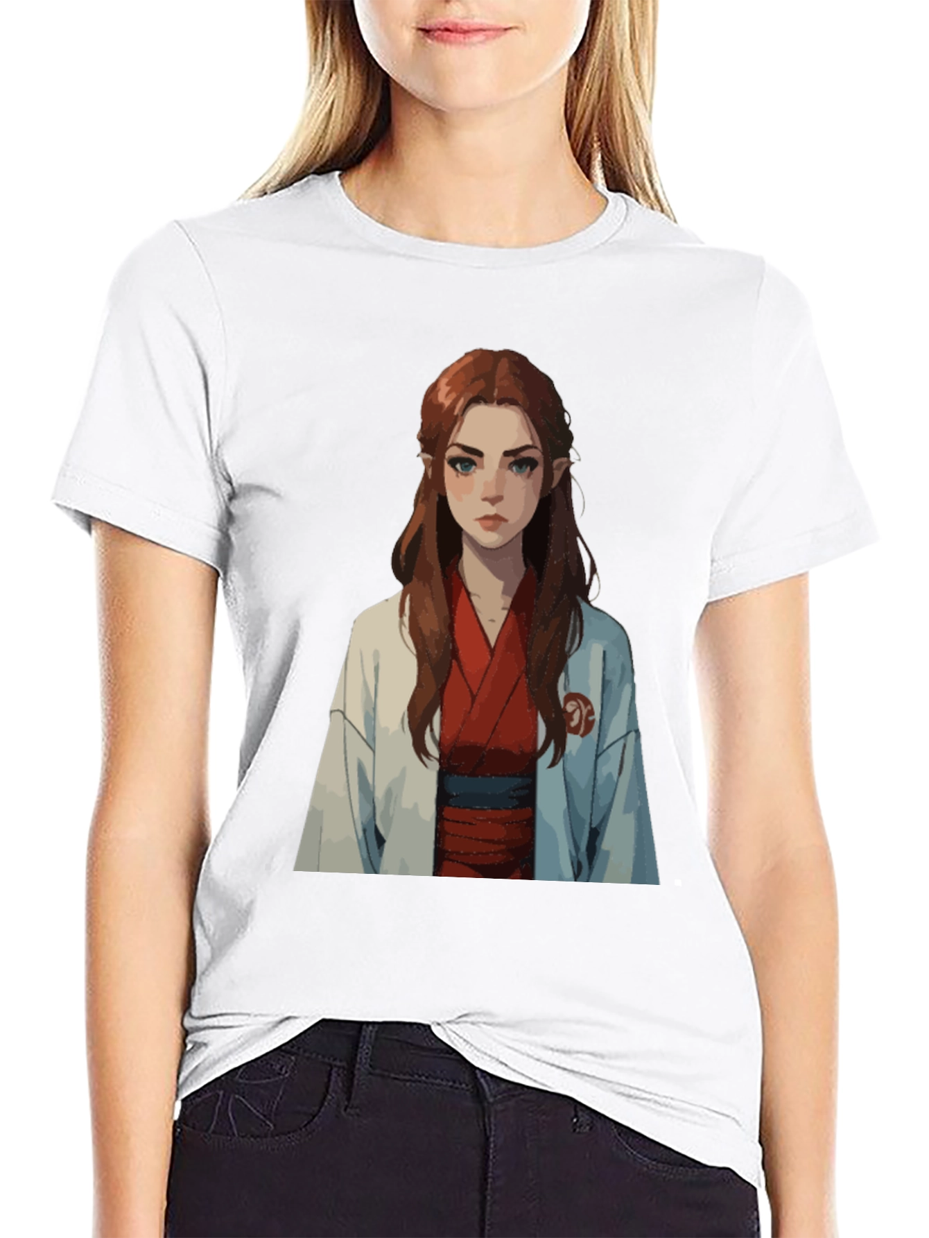 Anime Girl Graphic Tee - Unique Design