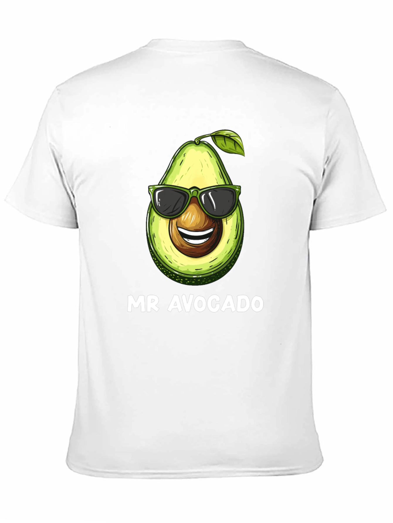 Mr. Avocado Graphic Tee - Black Cotton T-Shirt