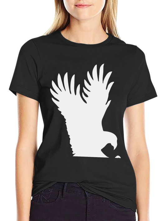 Eagle Graphic Tee - Bold Black Cotton T-Shirt