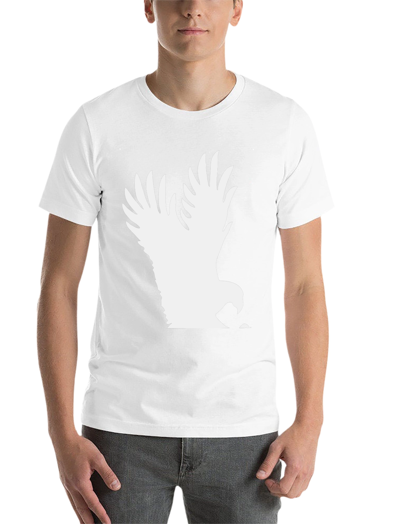 Eagle Graphic Tee - Bold Black Cotton T-Shirt