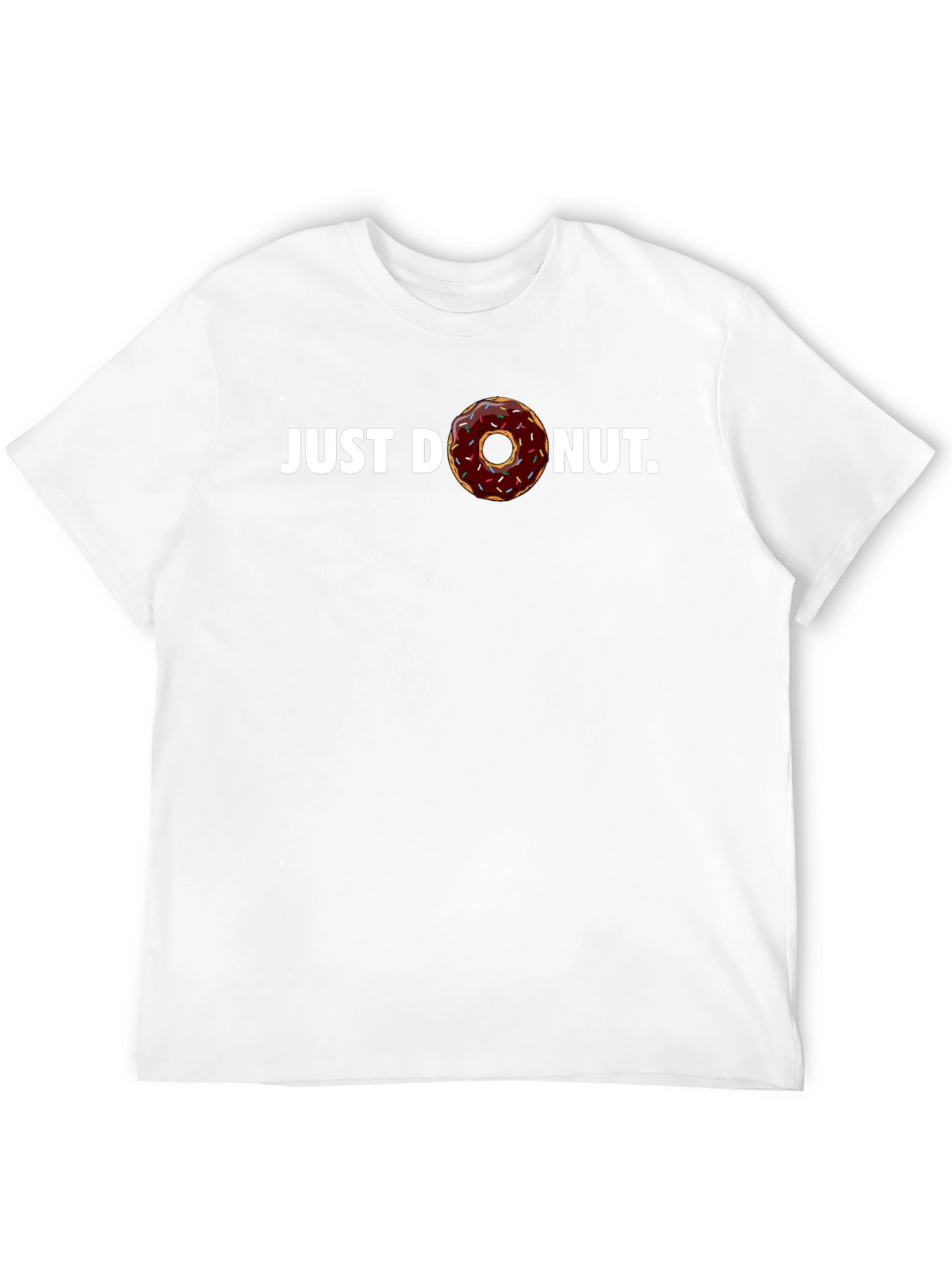Just Donut Black T-Shirt - Unique Graphic Tee