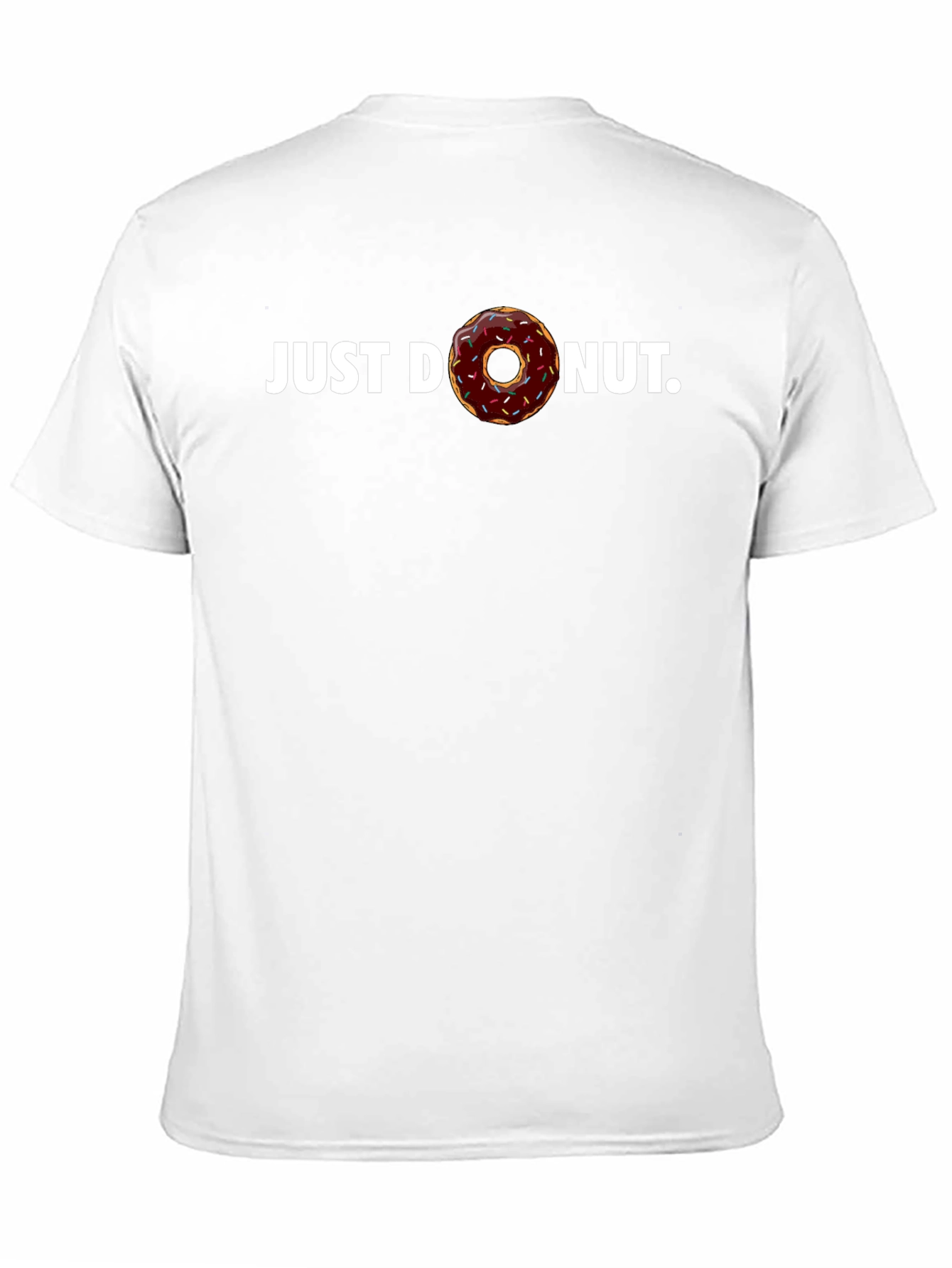 Just Donut Black T-Shirt - Unique Graphic Tee