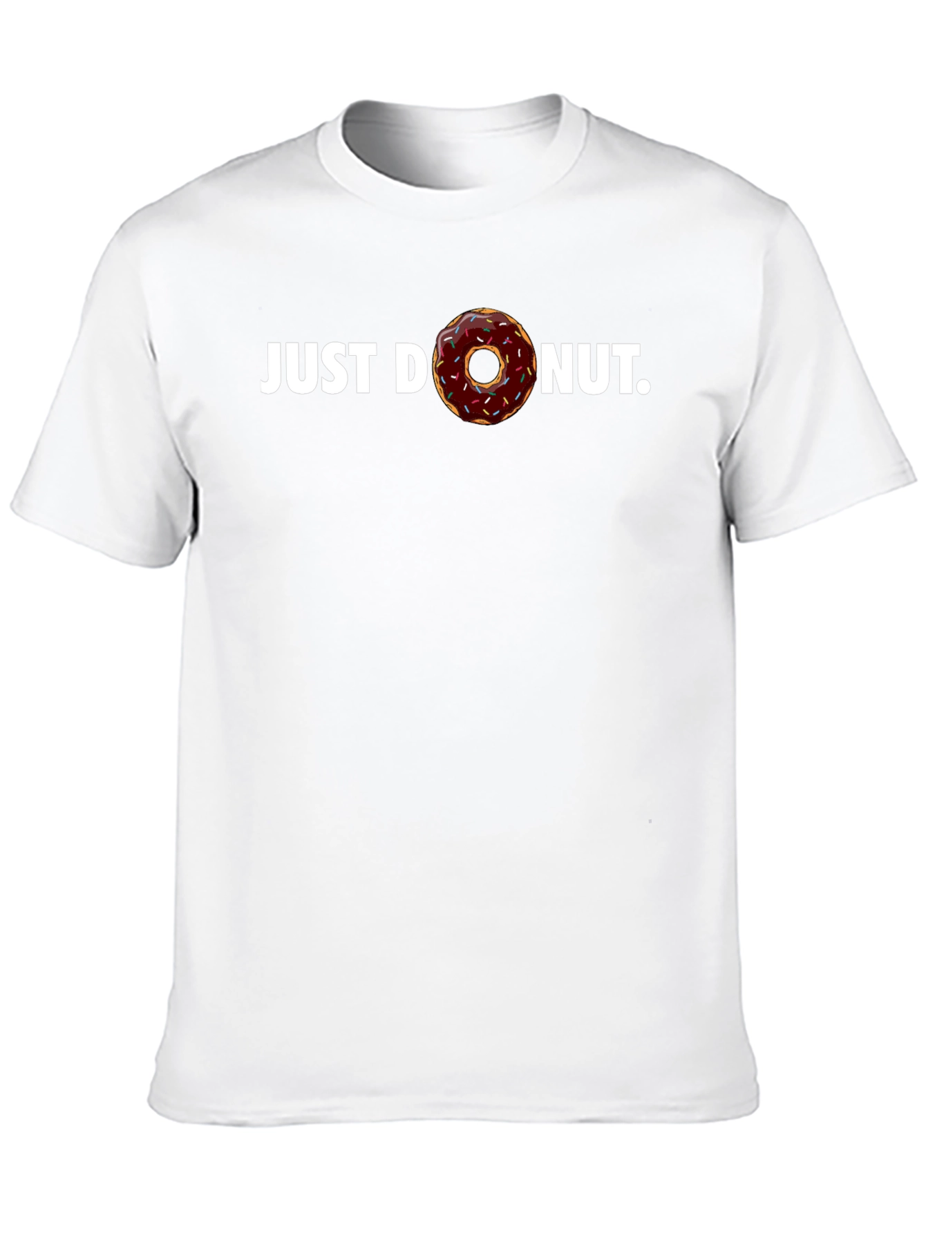Just Donut Black T-Shirt - Unique Graphic Tee