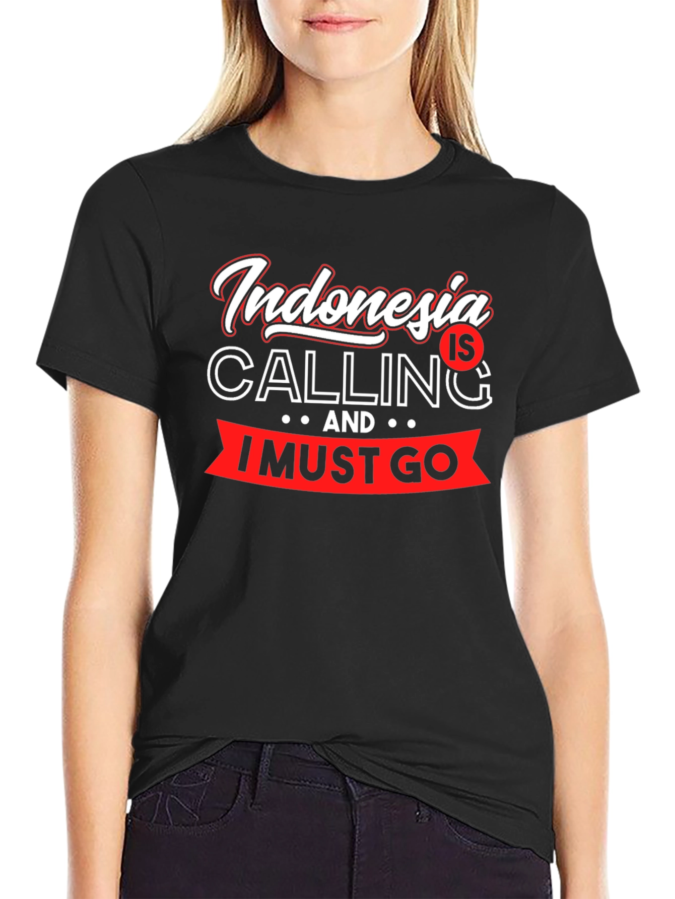 Indonesia is Calling T-Shirt Black