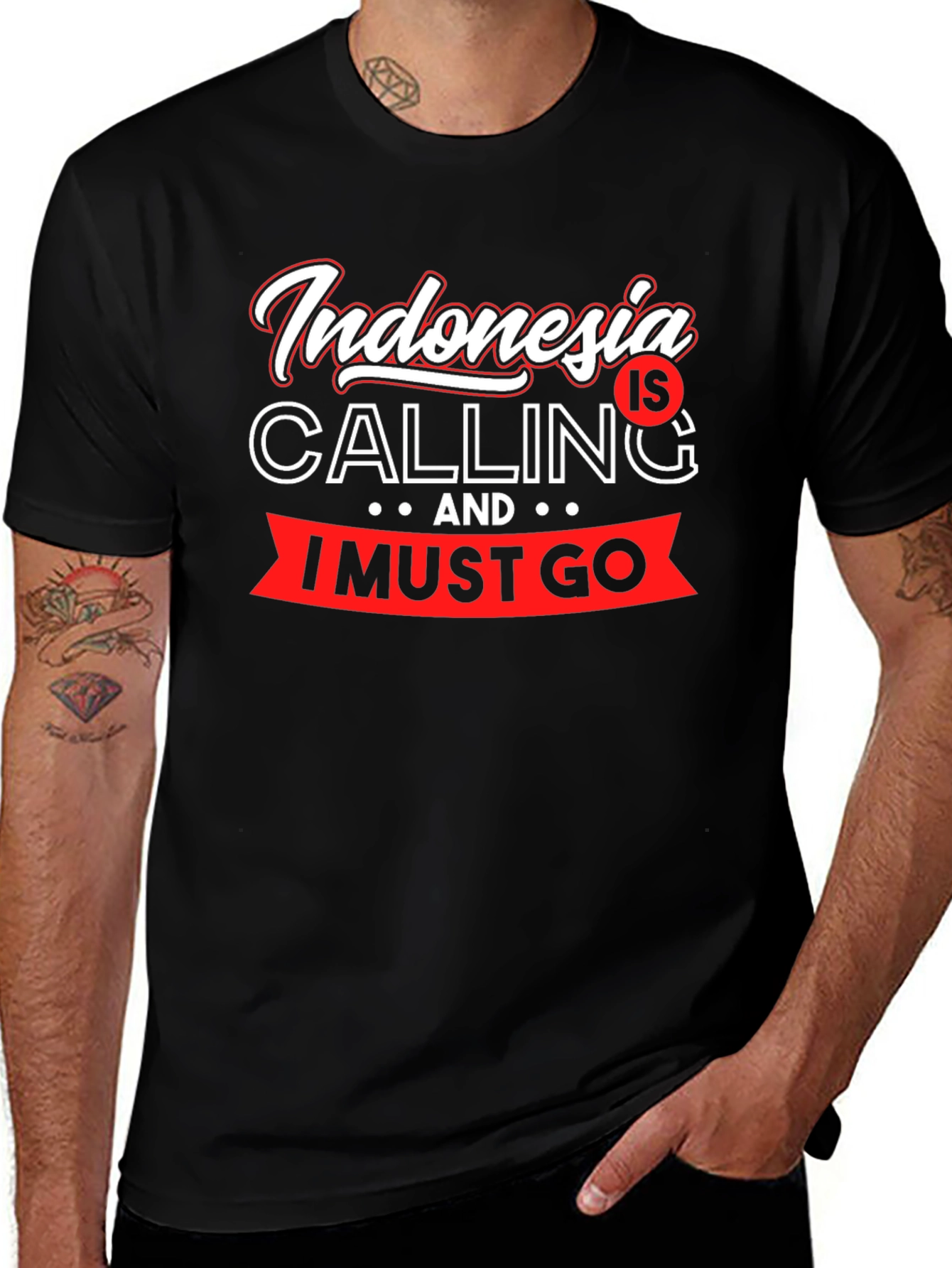 Indonesia is Calling T-Shirt Black