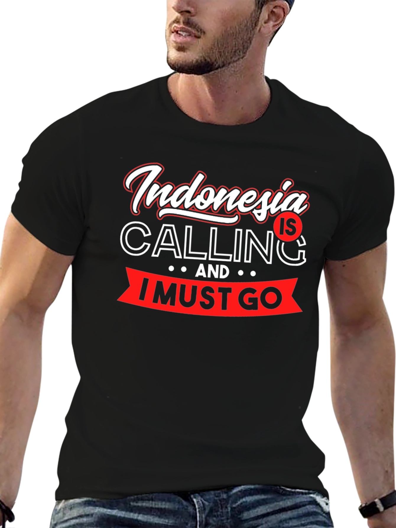 Indonesia is Calling T-Shirt Black