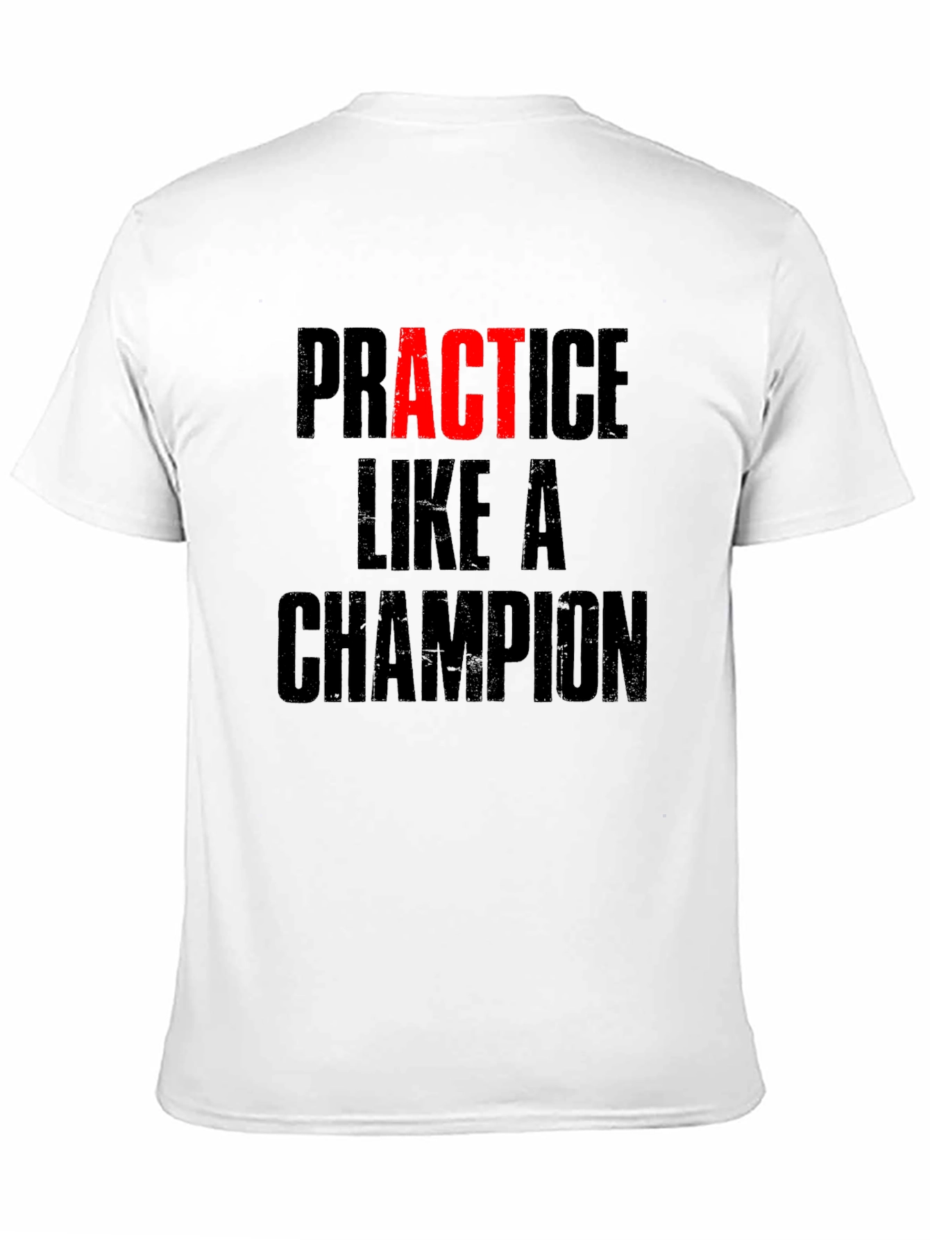 Practice Like A Champion Graphic Tee - Black