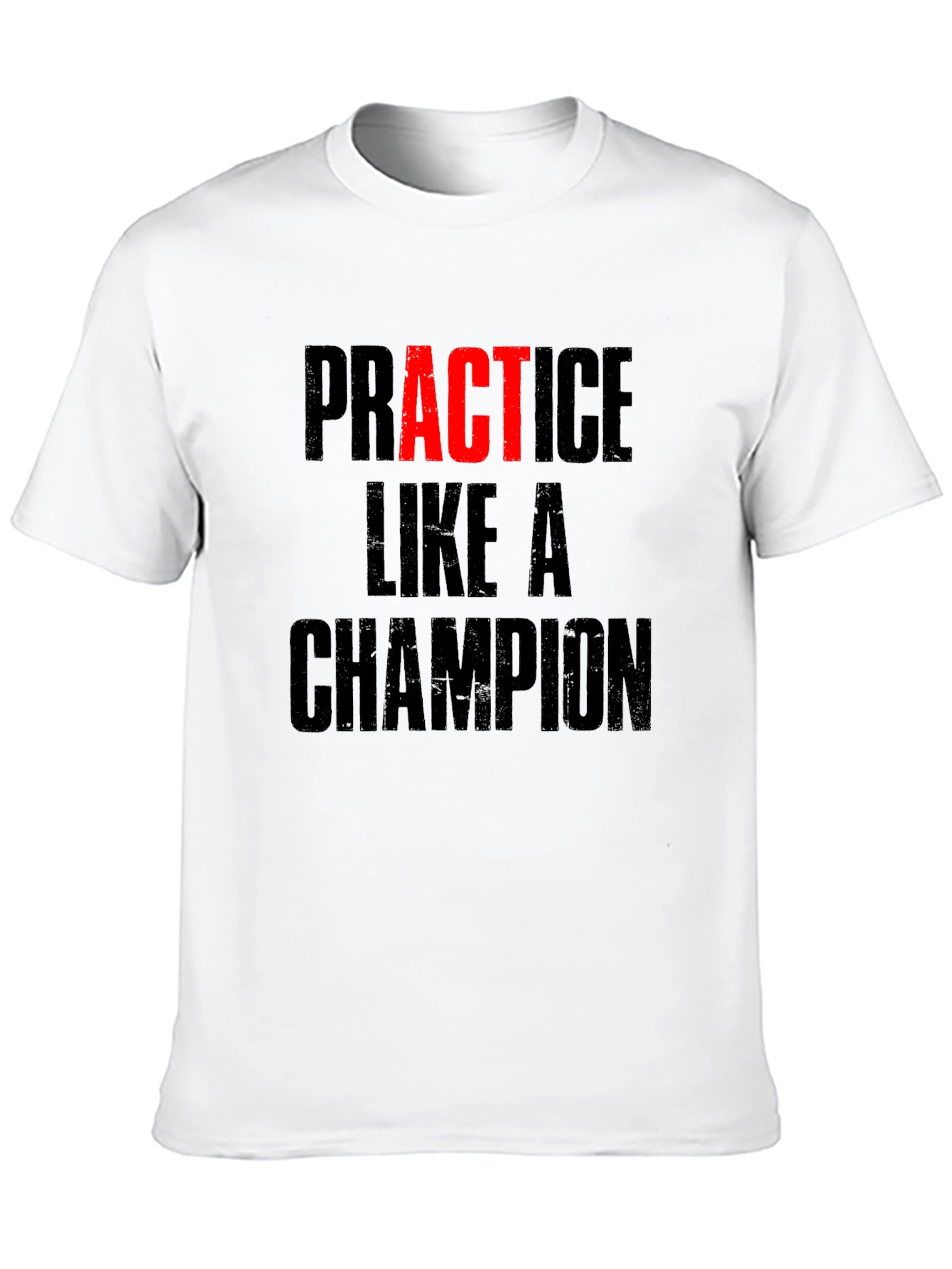 Practice Like A Champion Graphic Tee - Black