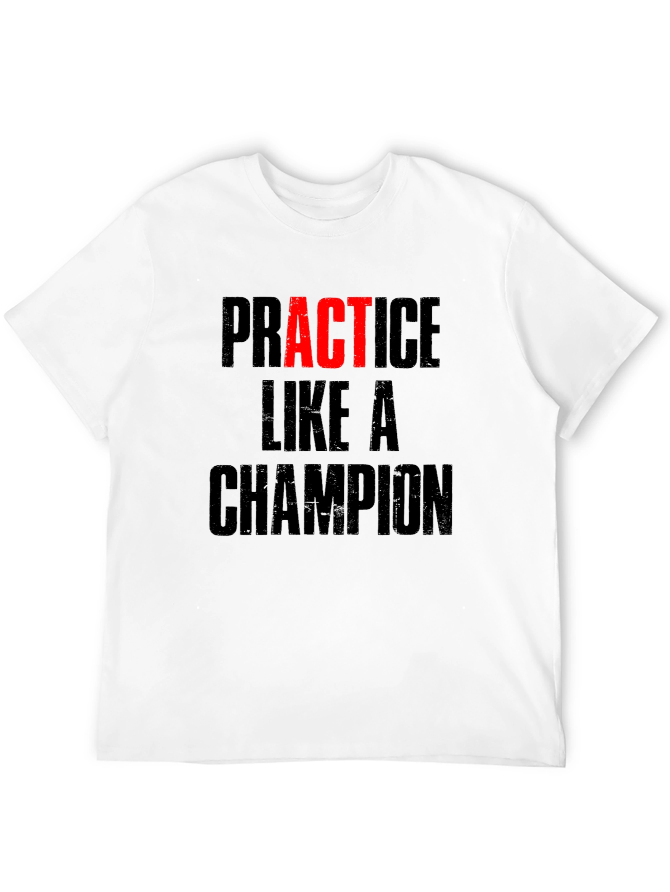 Practice Like A Champion Graphic Tee - Black