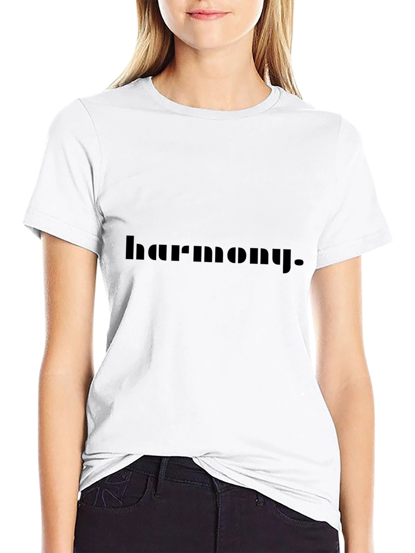 Harmony Graphic Print Black T-Shirt