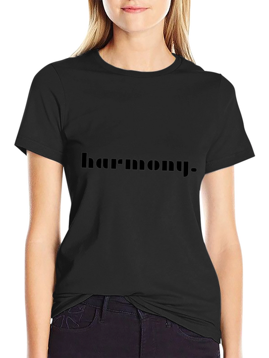 Harmony Graphic Print Black T-Shirt