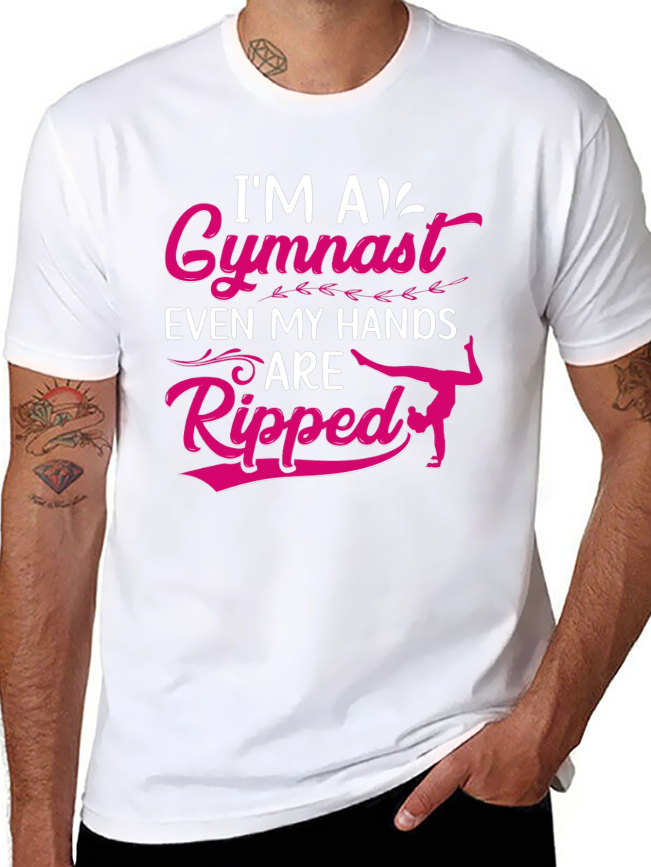 Im A Gymnast Ripped Hands T-Shirt