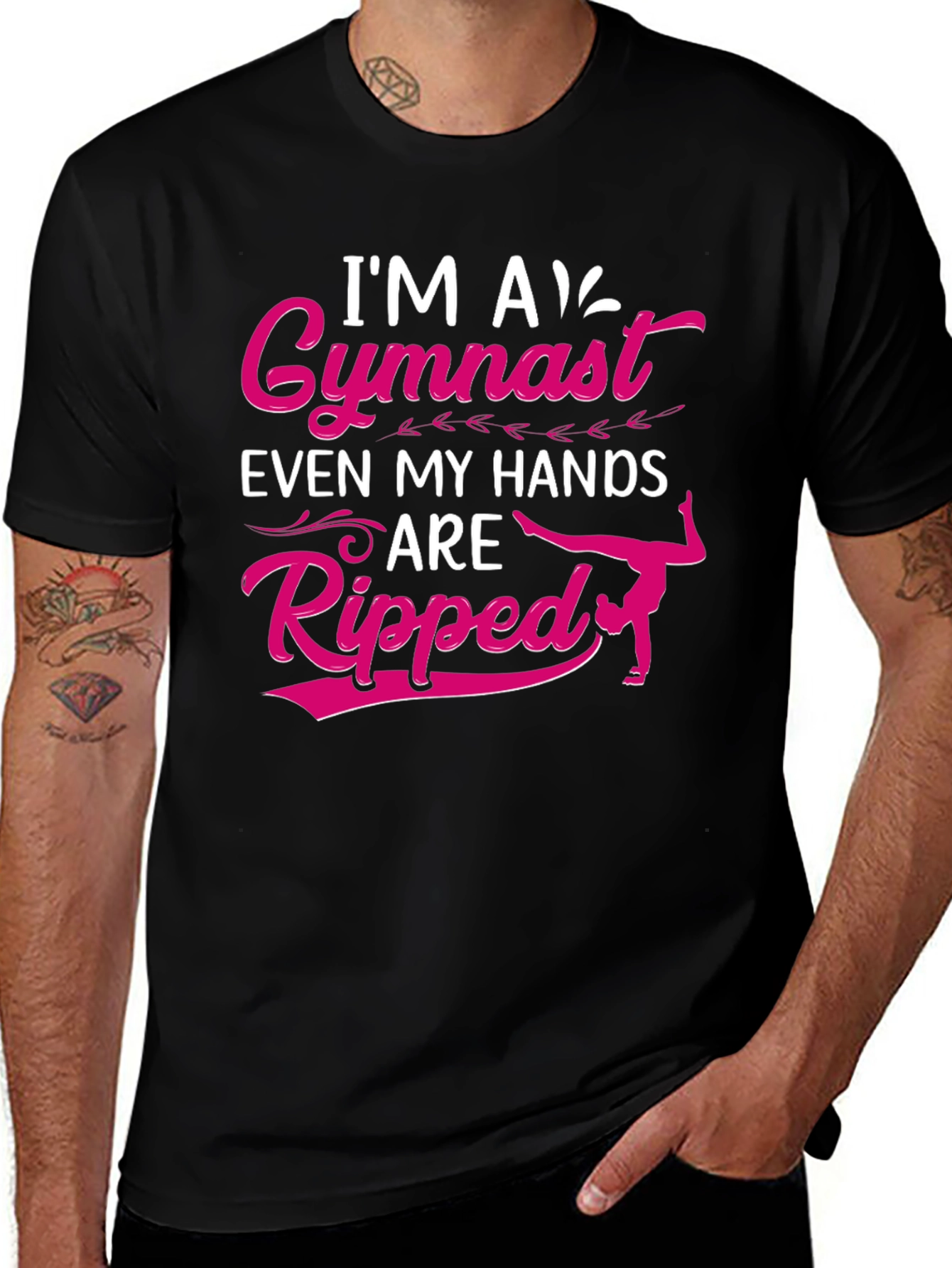 Im A Gymnast Ripped Hands T-Shirt