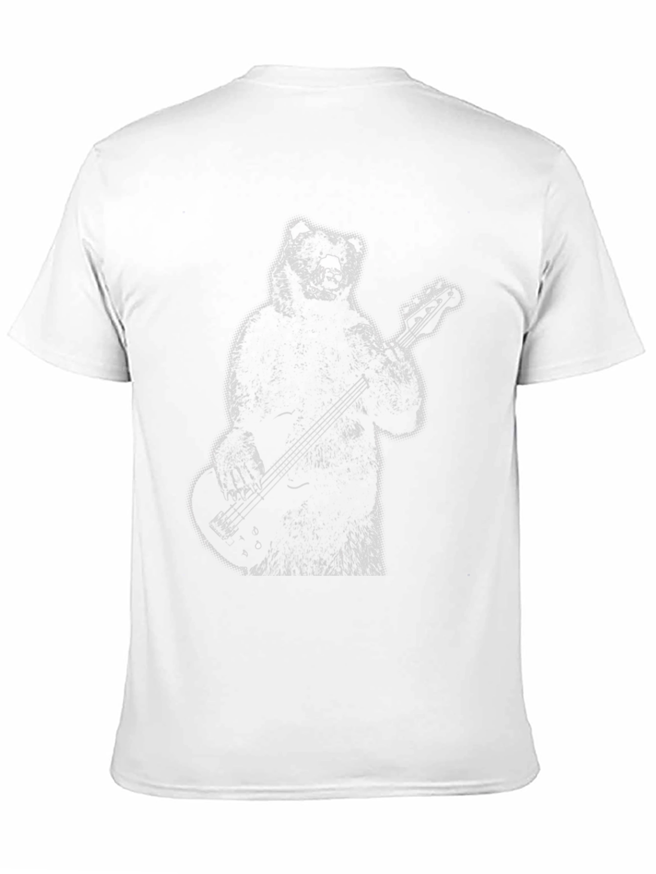Bear Playing Bass Guitar Graphic Tee