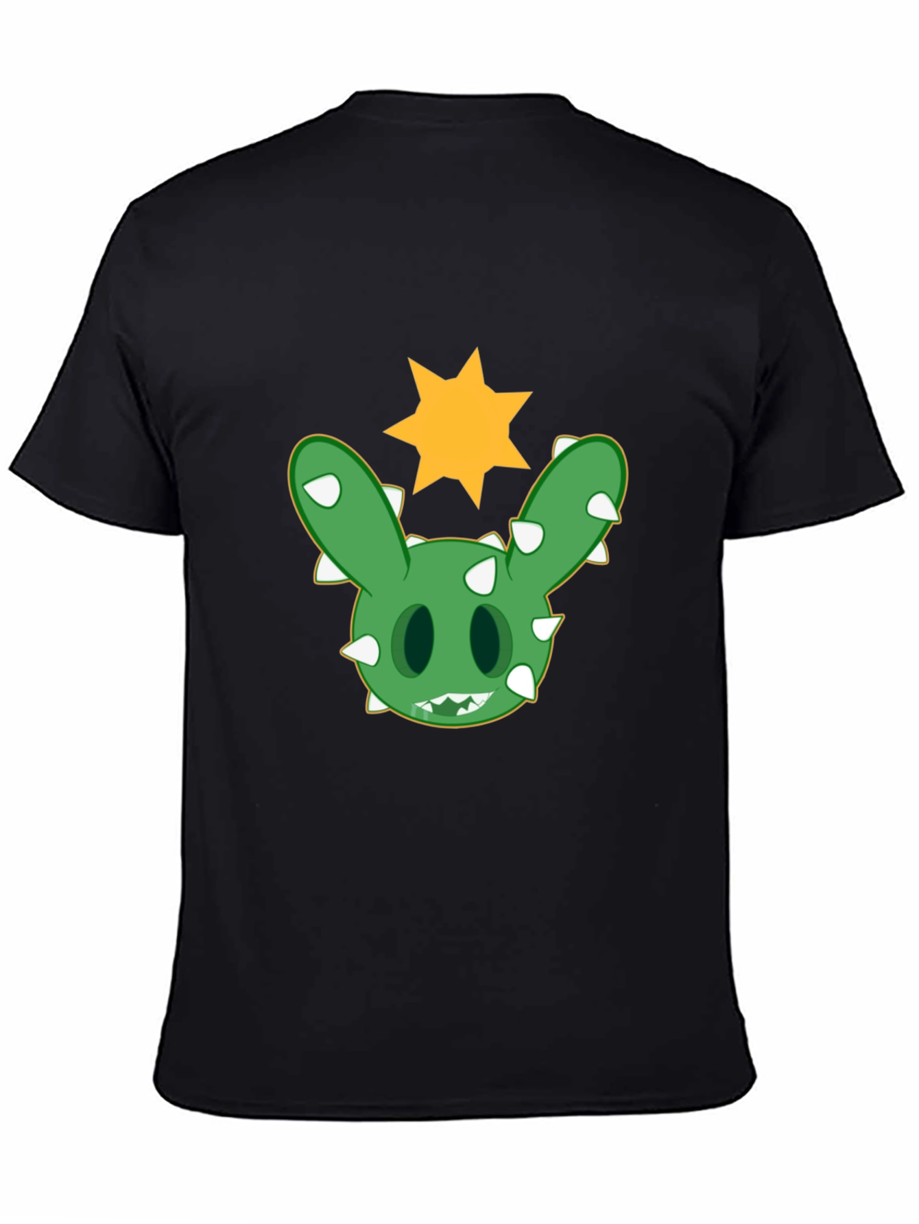 Cactus Bunny Graphic T-Shirt - Black Cotton Tee