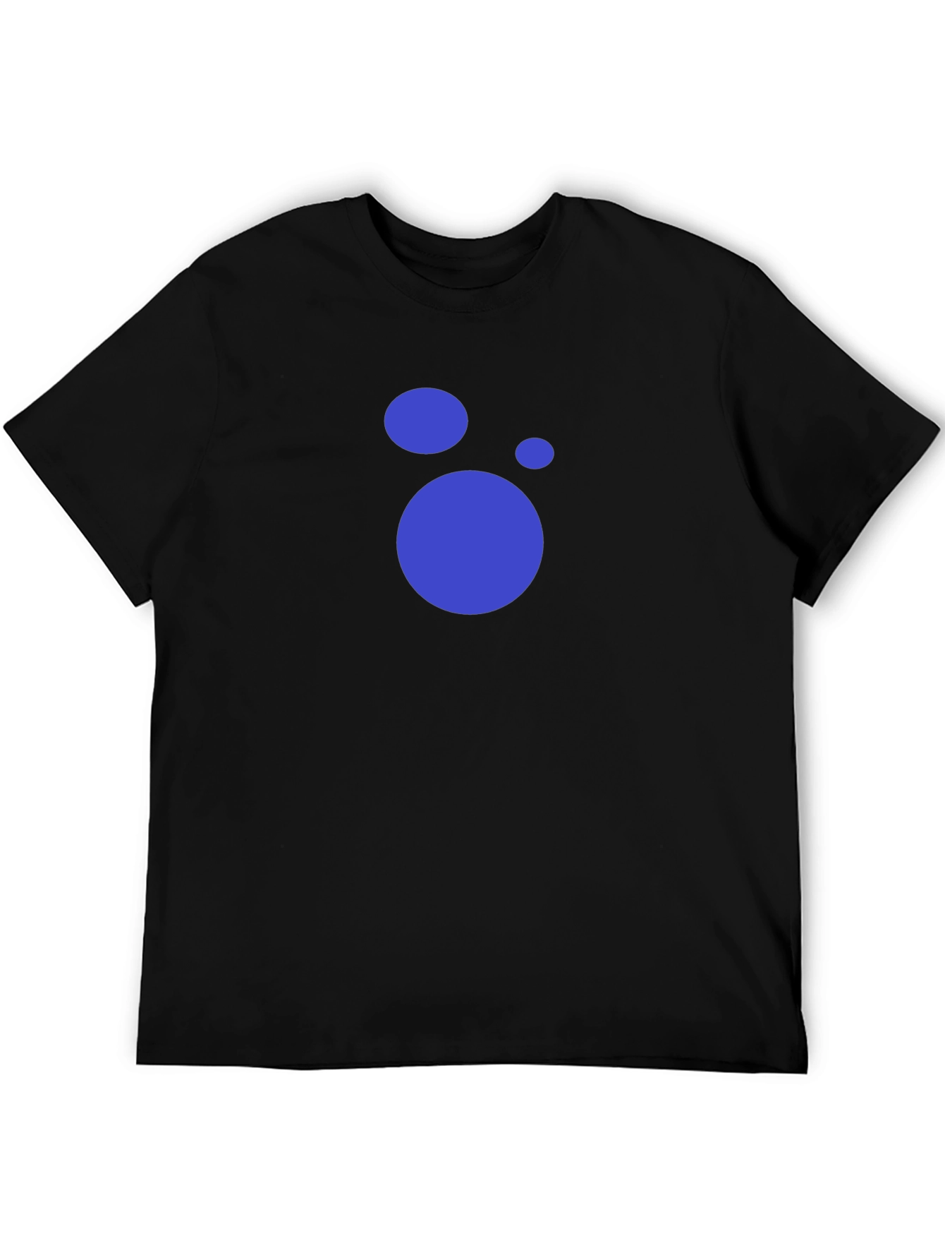 Modern Black T-Shirt with Abstract Circle Design
