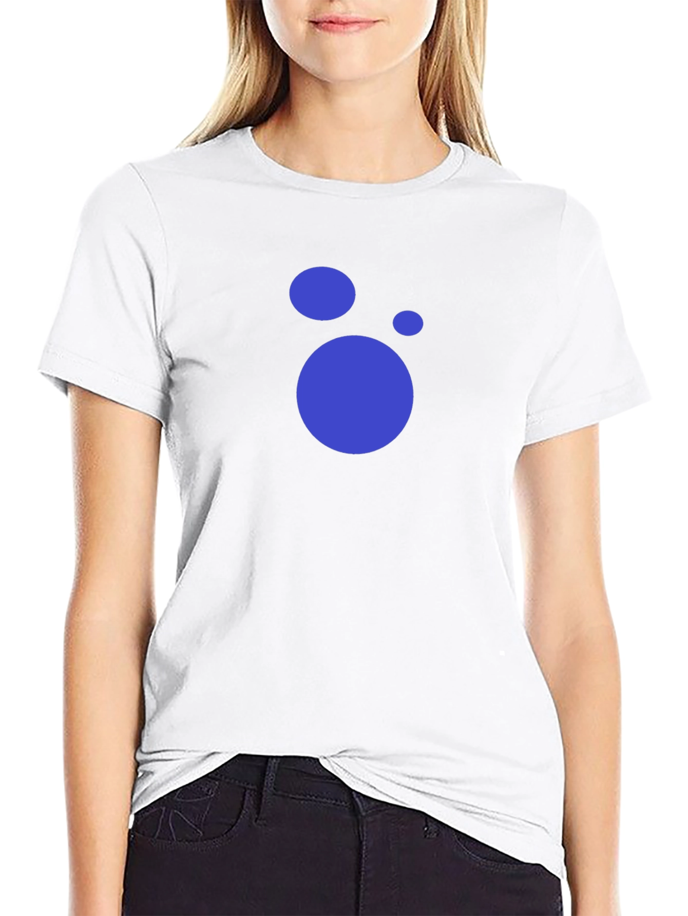 Modern Black T-Shirt with Abstract Circle Design