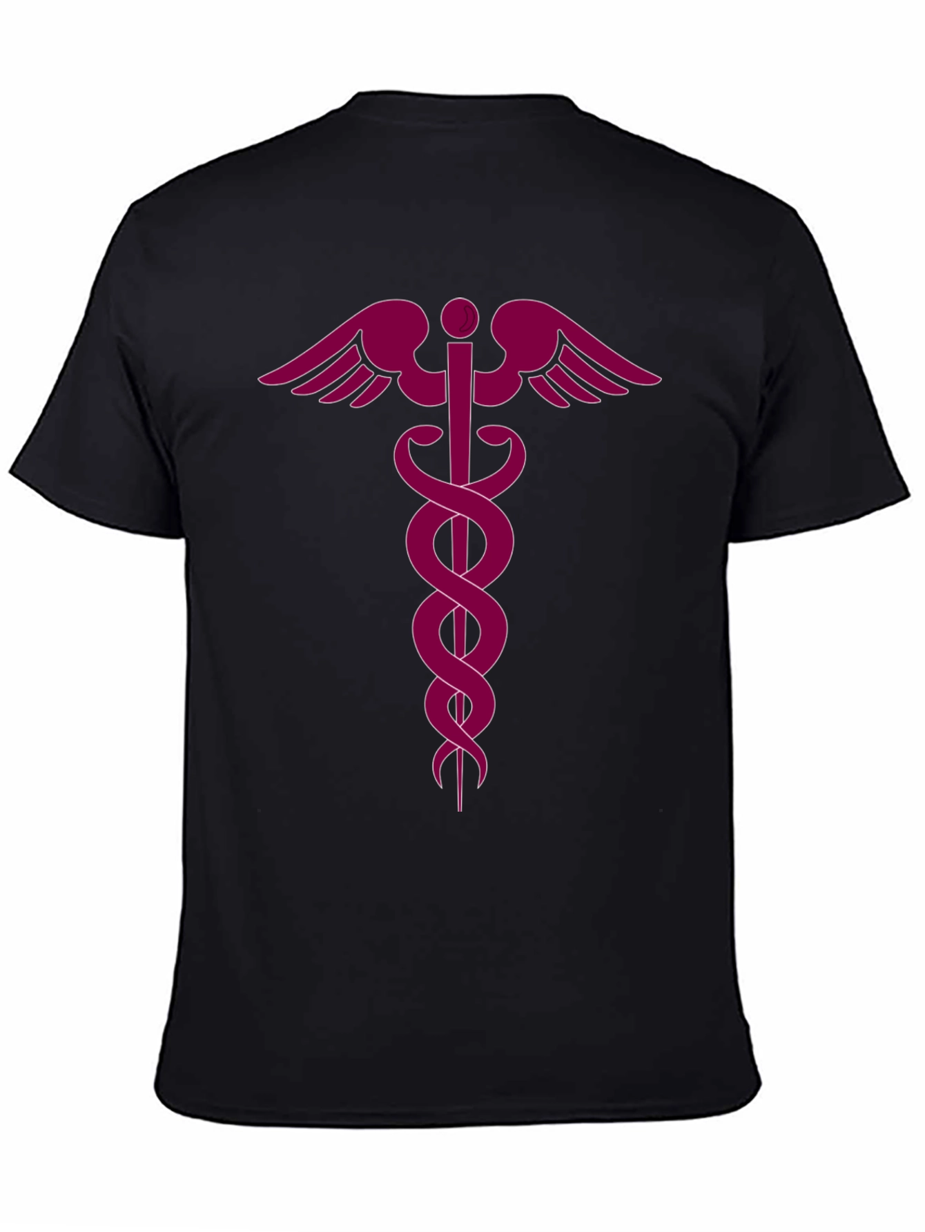 Medical Caduceus Black T-Shirt