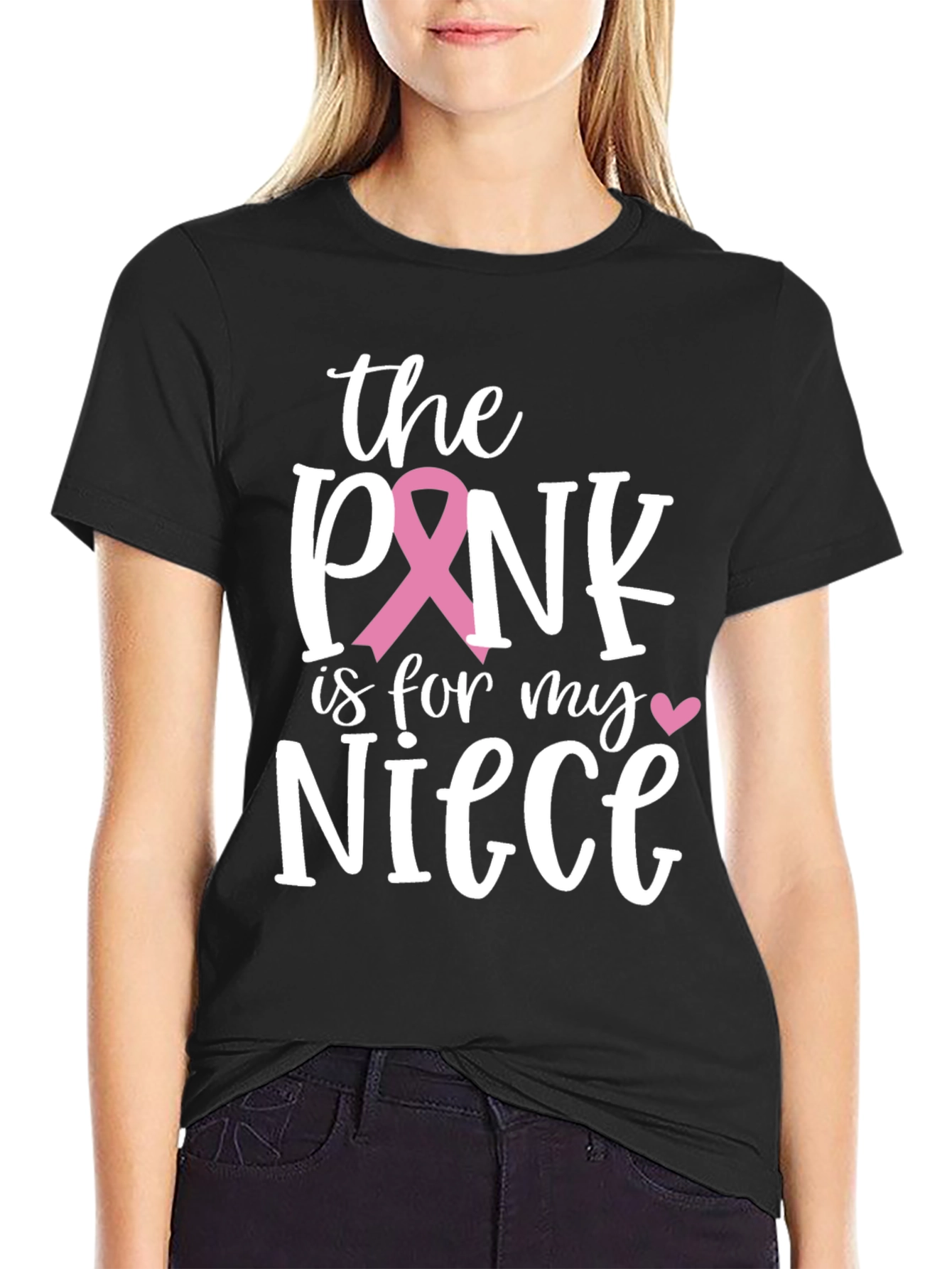 Pink Ribbon Niece Support T-Shirt