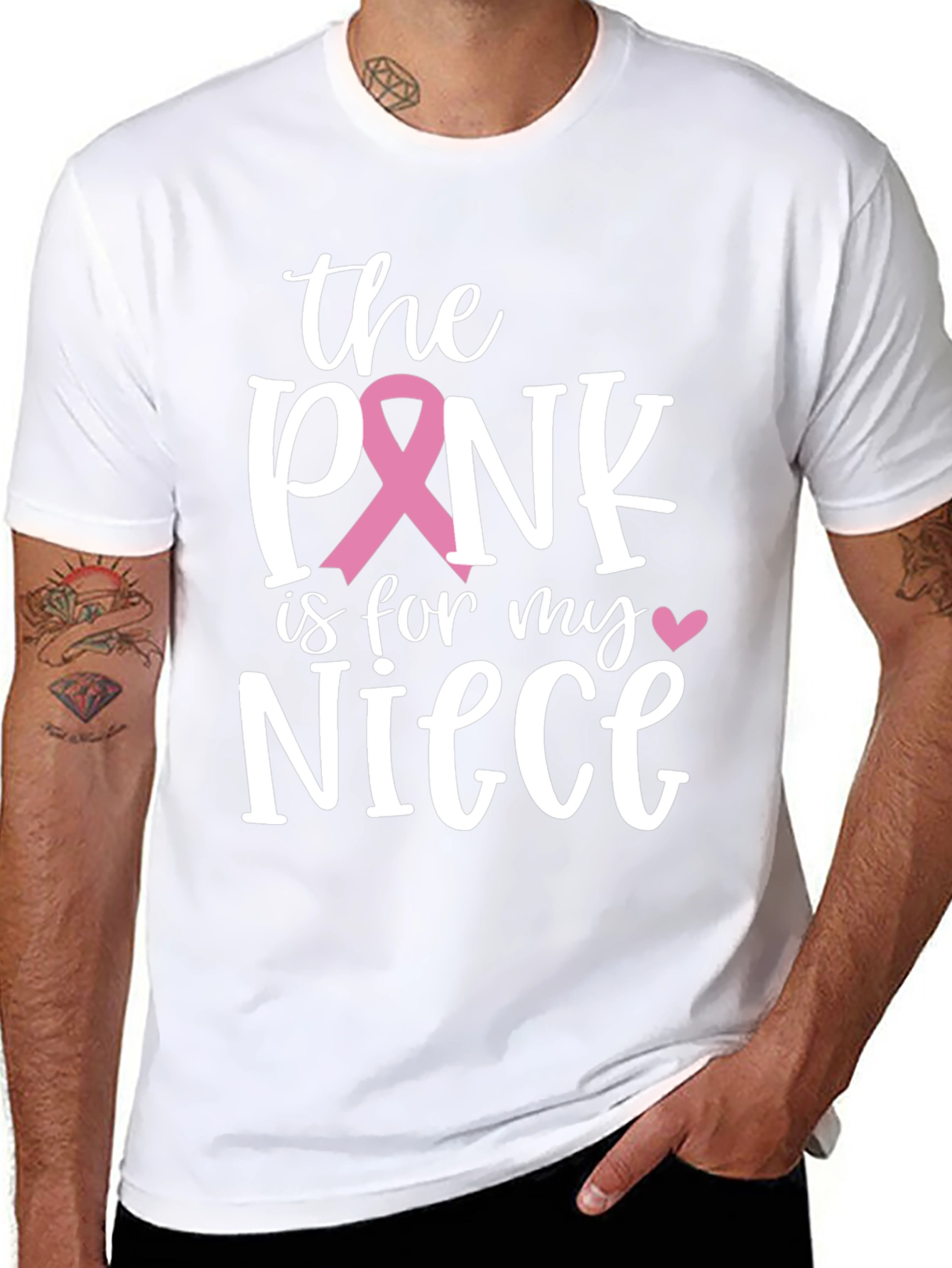 Pink Ribbon Niece Support T-Shirt