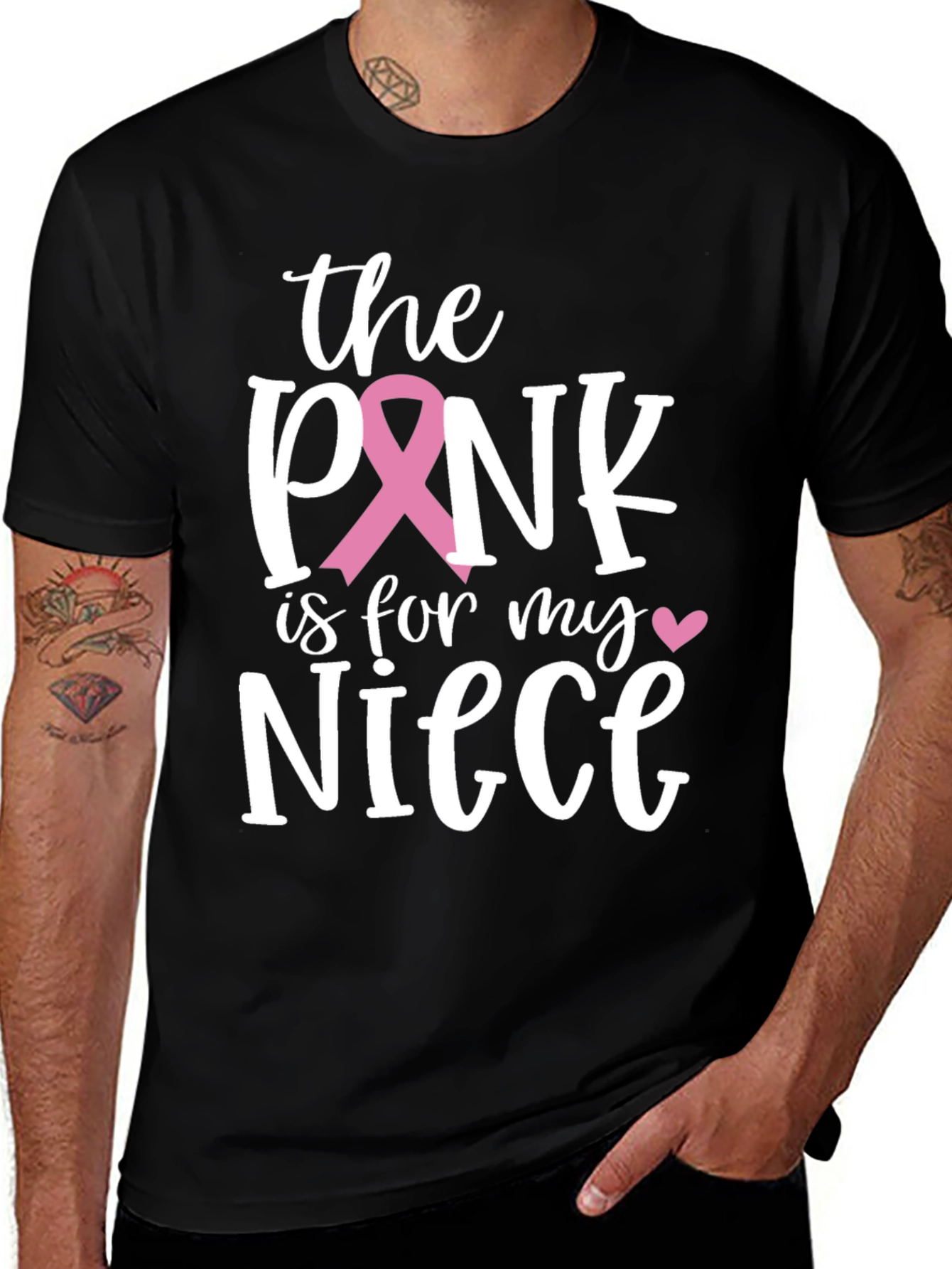 Pink Ribbon Niece Support T-Shirt