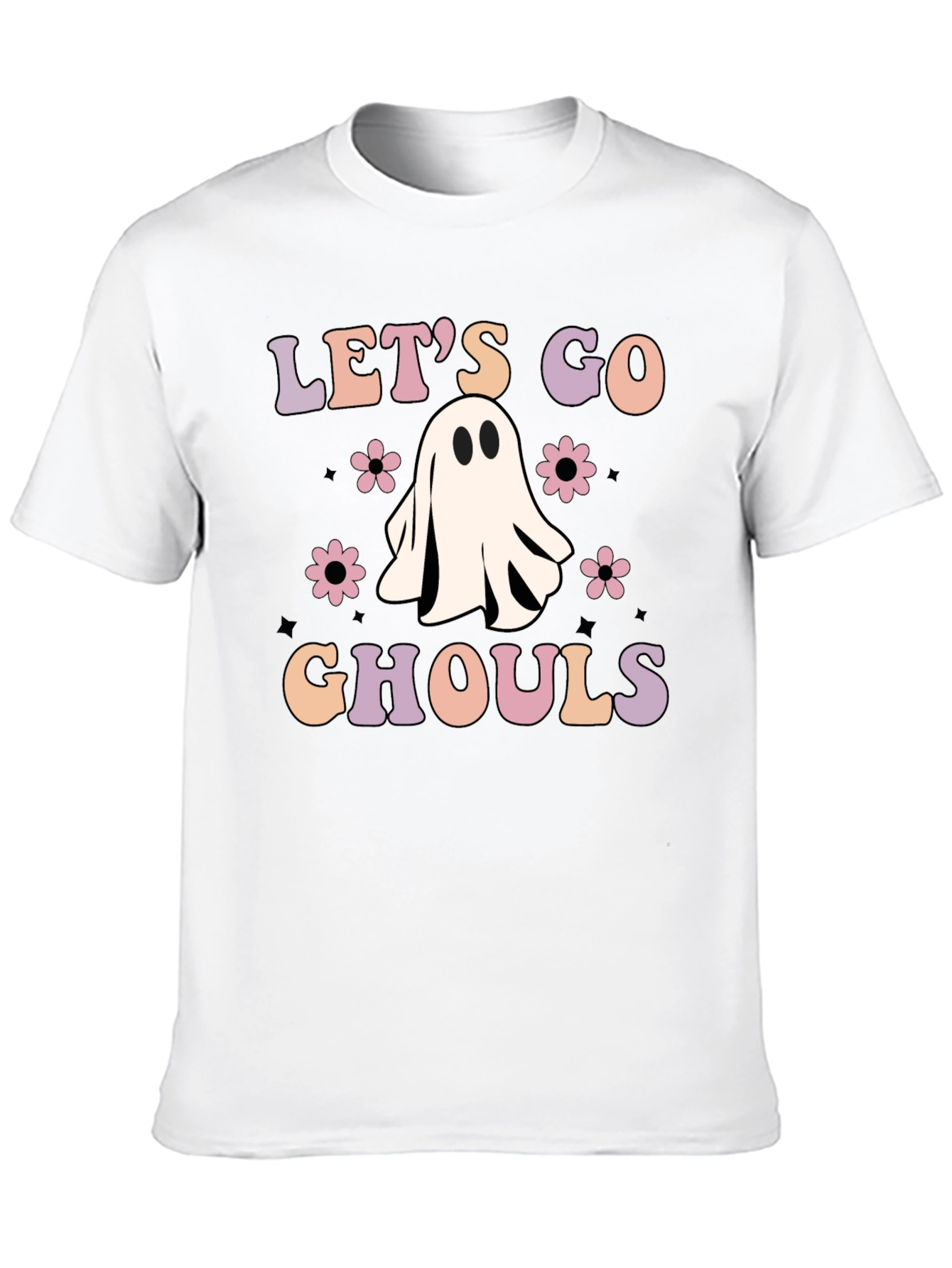 Lets Go Ghouls Black Graphic Tee