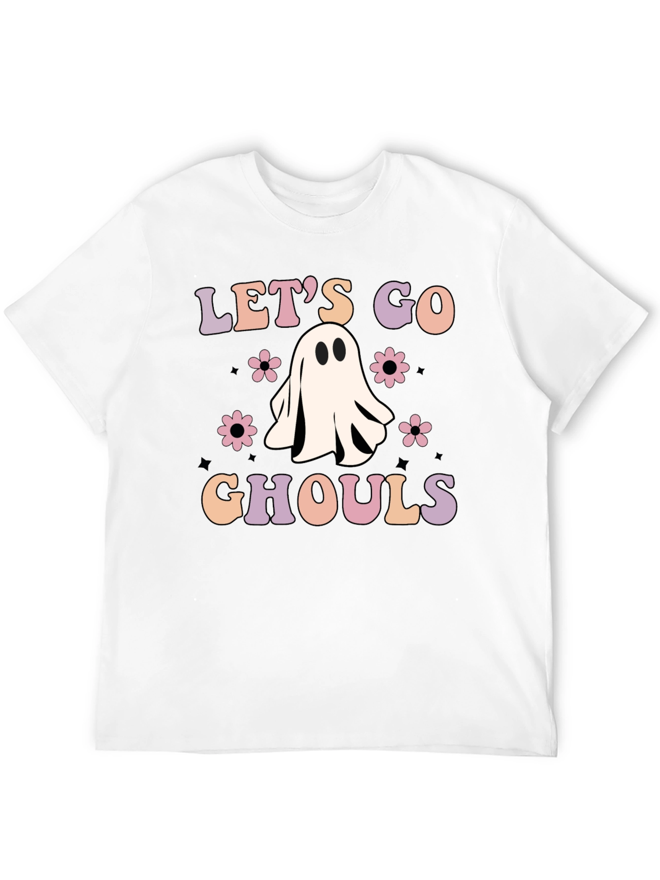 Lets Go Ghouls Black Graphic Tee
