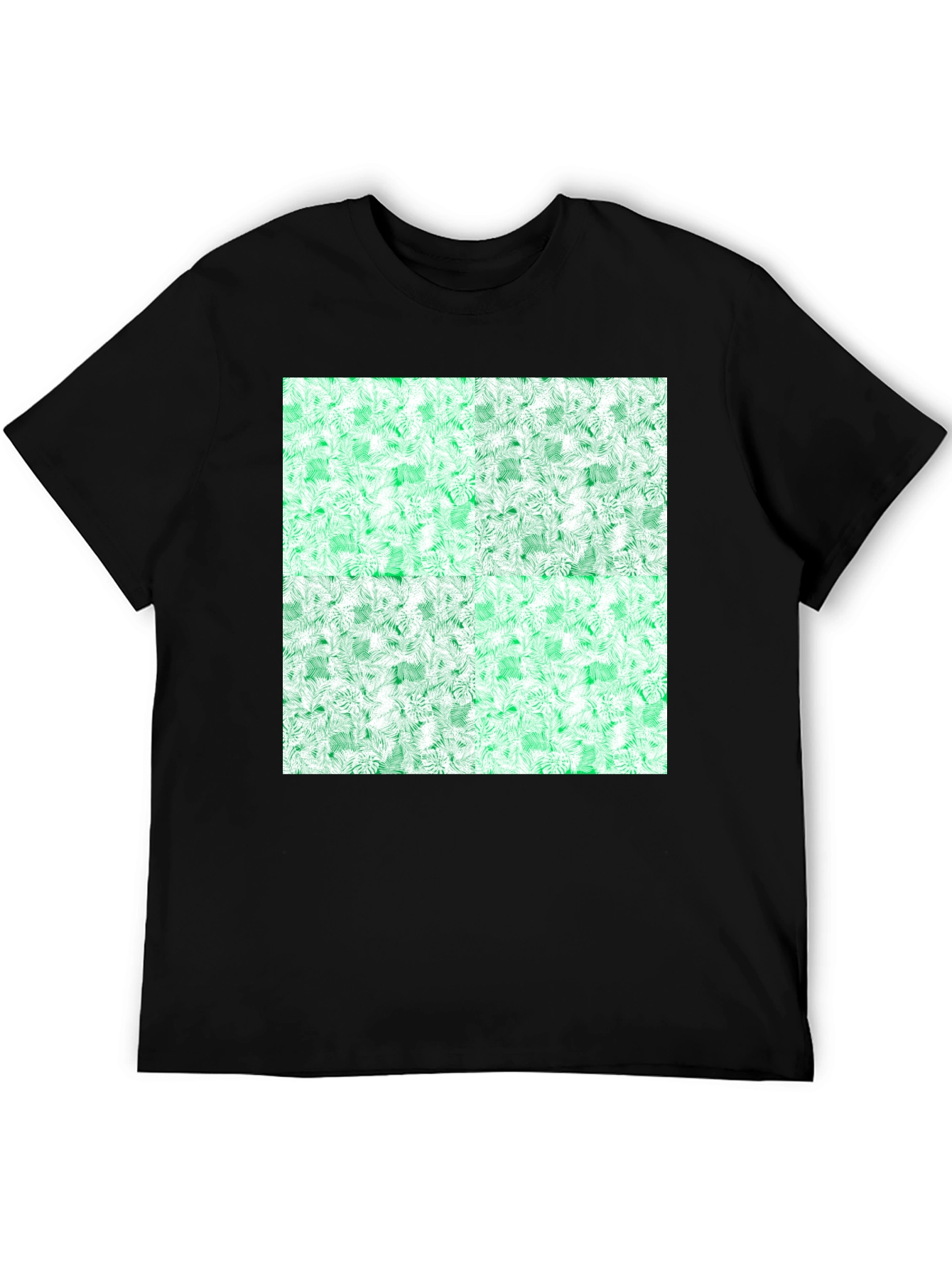 Emerald Fractal Pattern T-Shirt