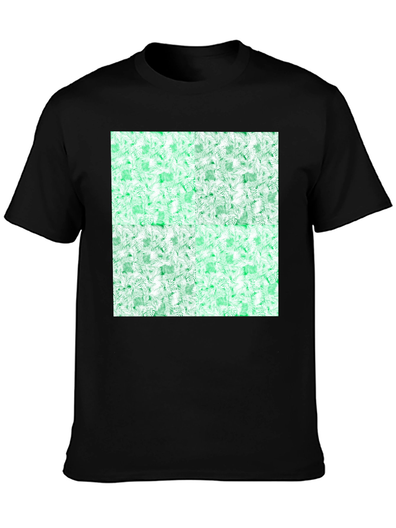 Emerald Fractal Pattern T-Shirt